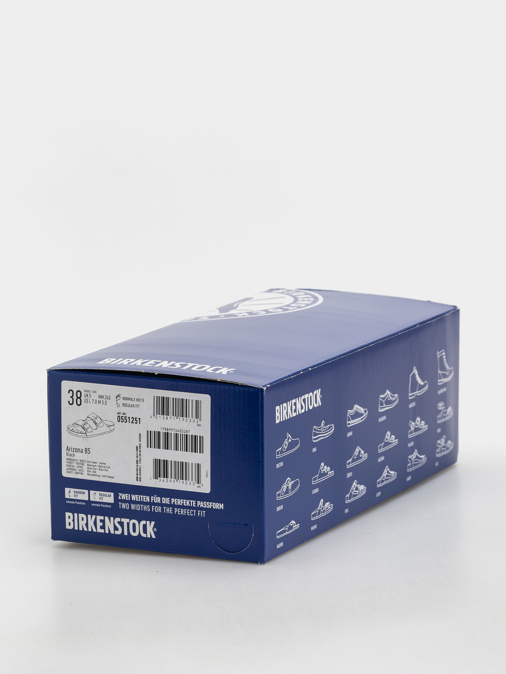 Plážovky Birkenstock Arizona Soft Footbed Birko Flor Regular (black)