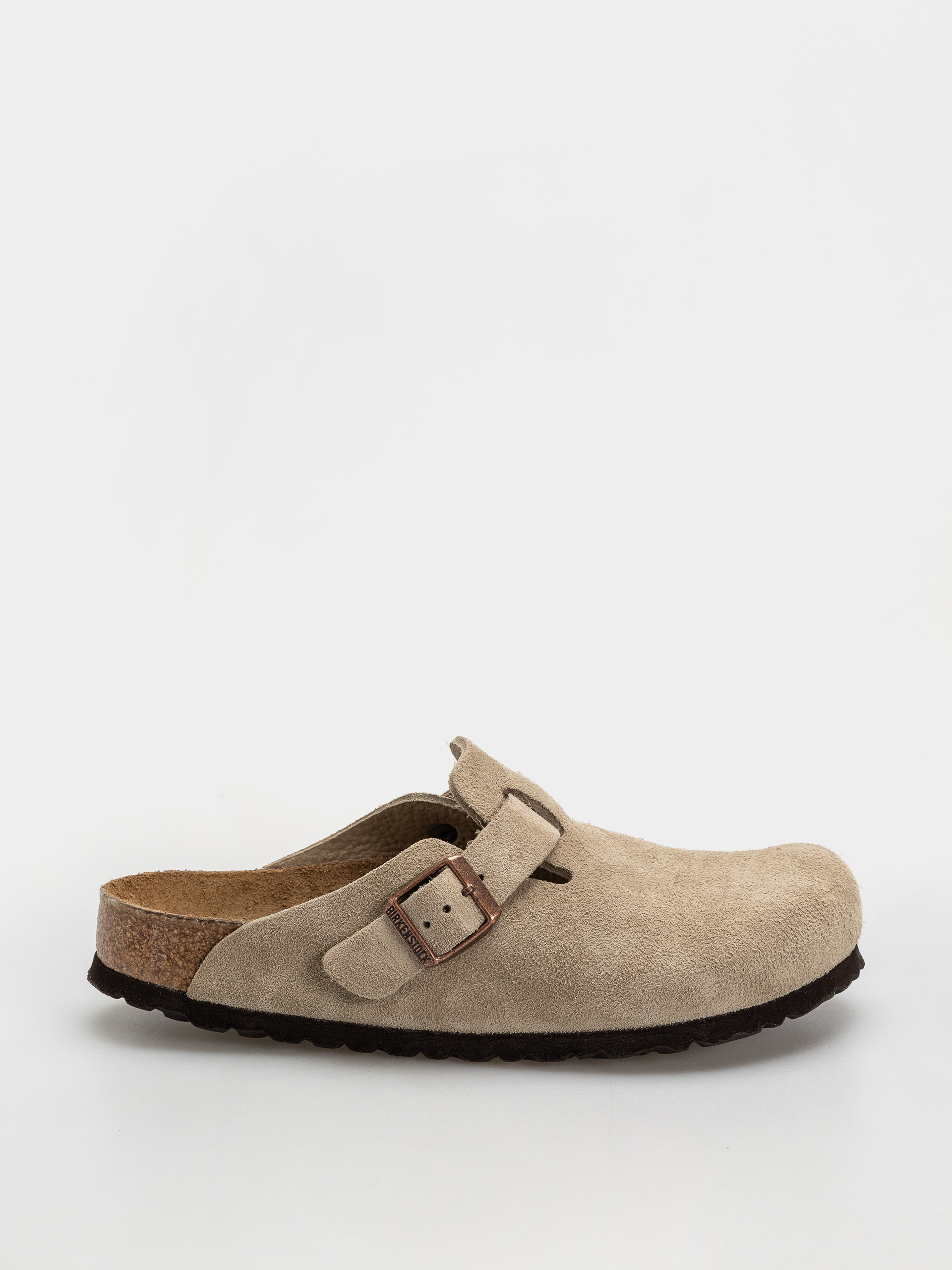 Plážovky Birkenstock Boston Soft Footbed Suede Leather Regular