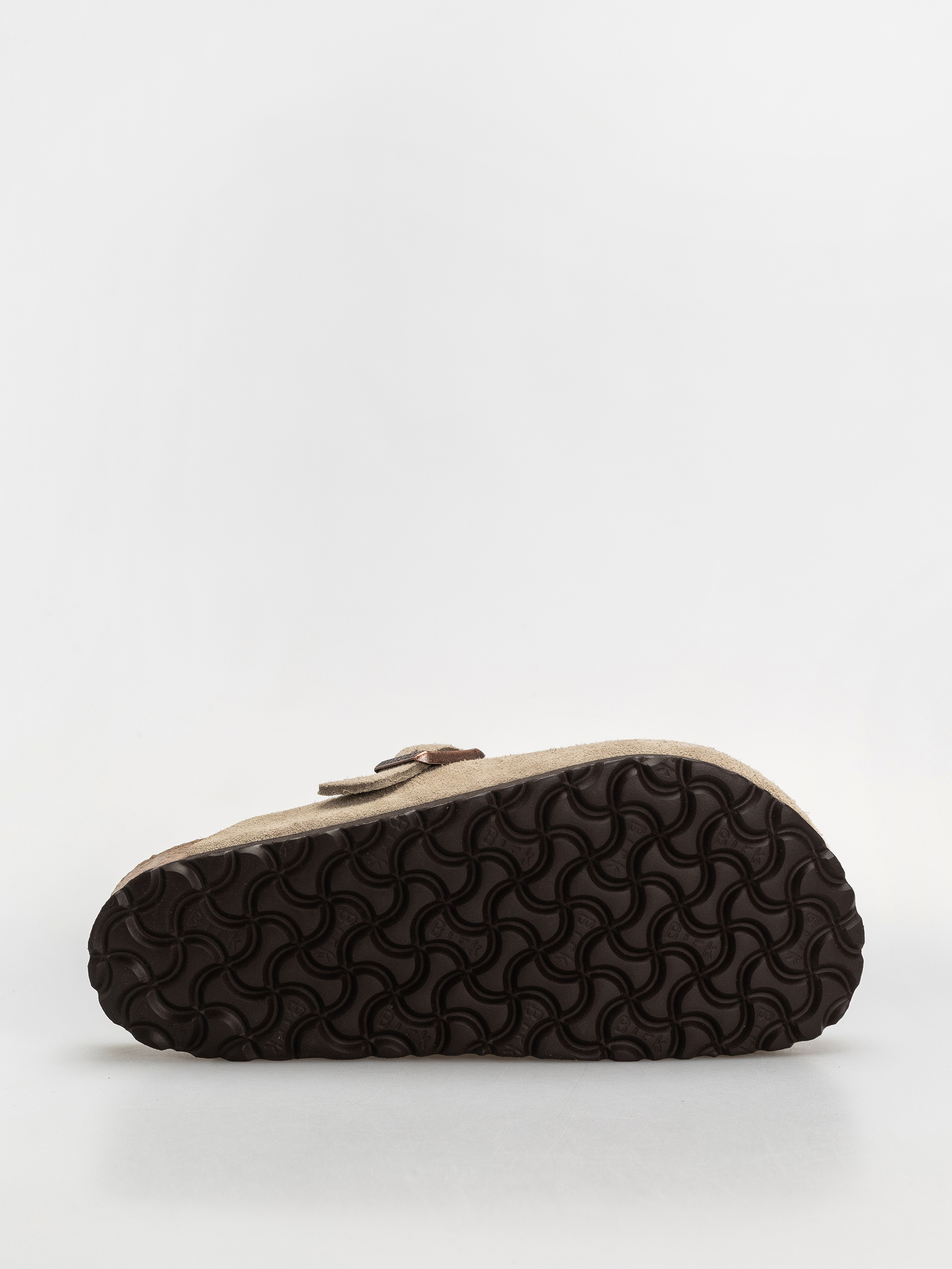 Plážovky Birkenstock Boston SFB Suede Leather Regular (taupe)