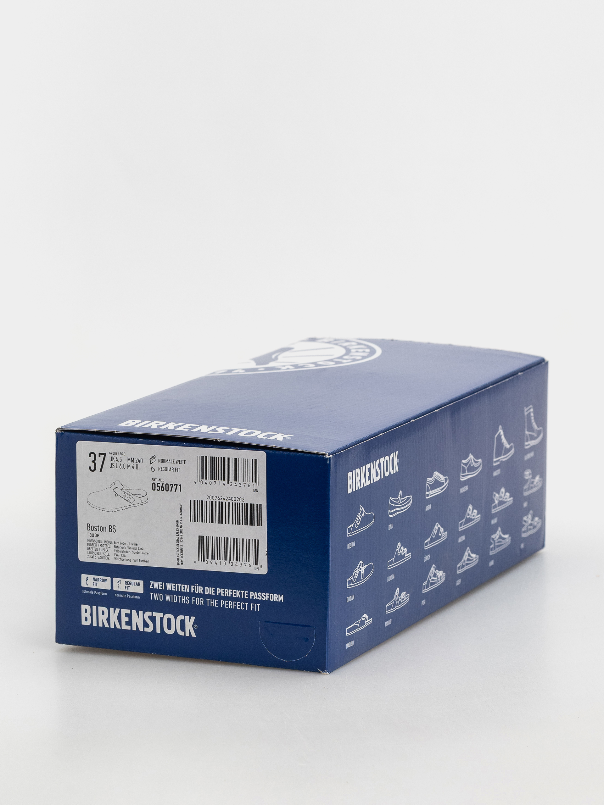 Plážovky Birkenstock Boston SFB Suede Leather Regular (taupe)