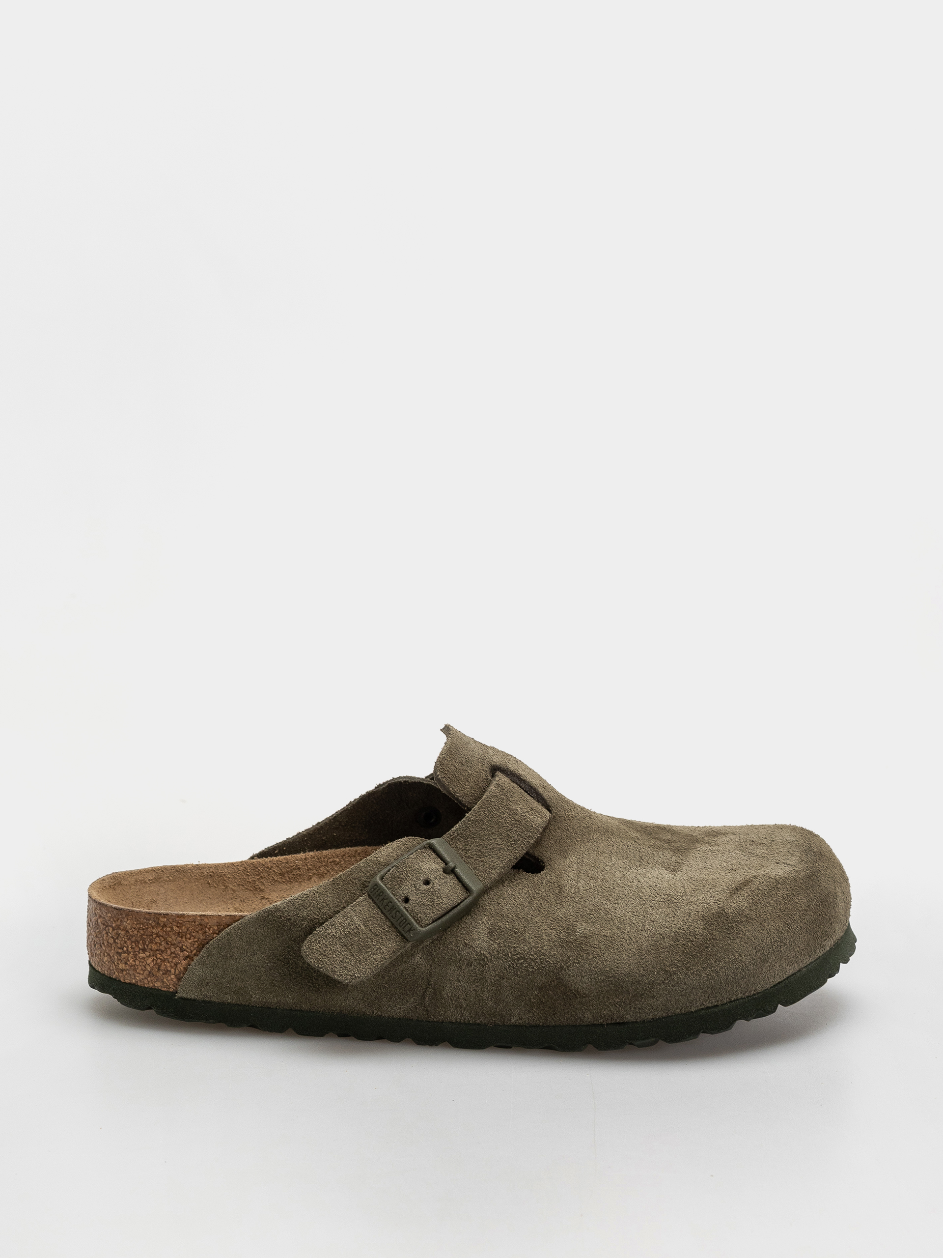 Plu00e1u017eovky Birkenstock Boston Suede Leather Regular (thyme)