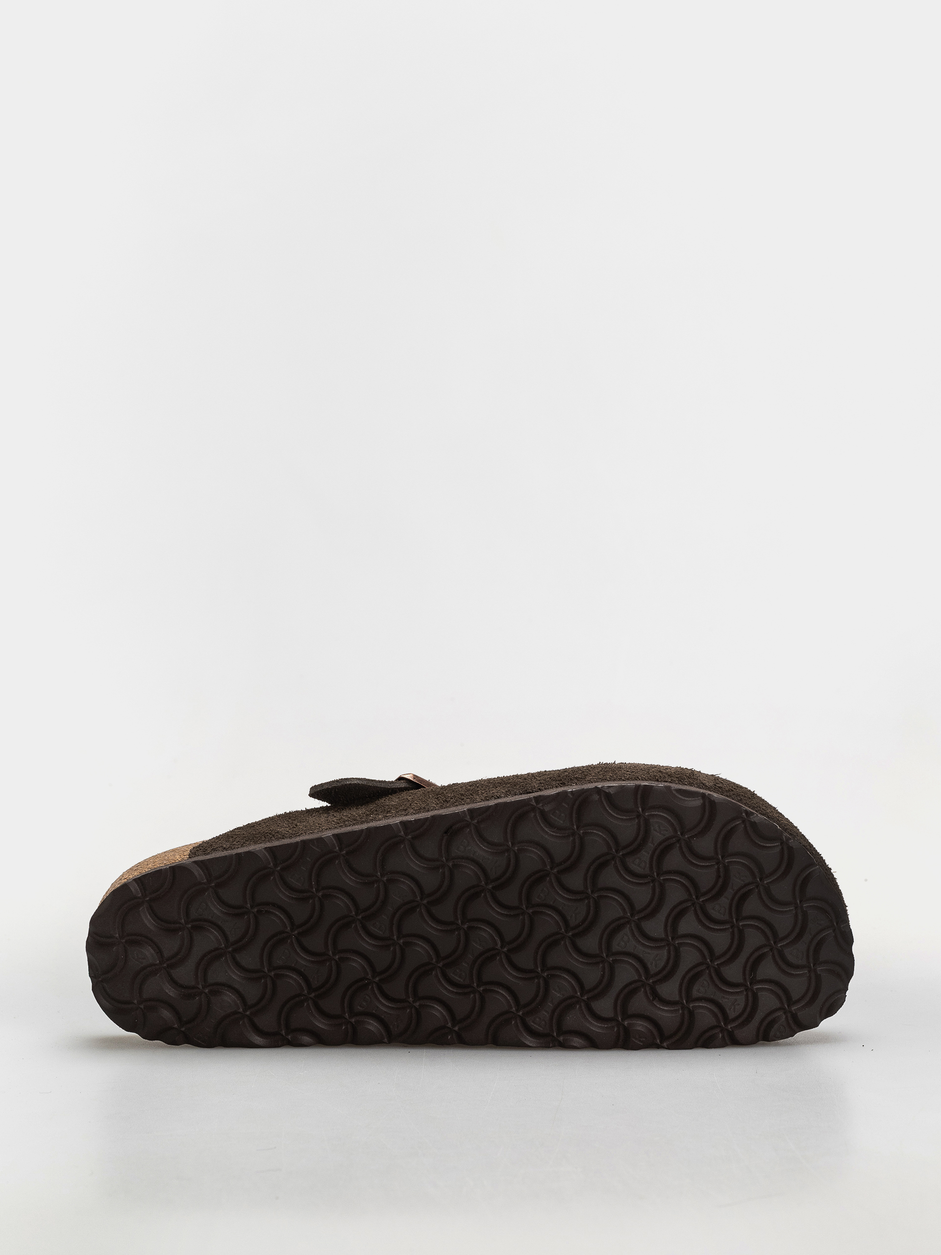 Plážovky Birkenstock Boston Suede Leather Narrow (mocca)