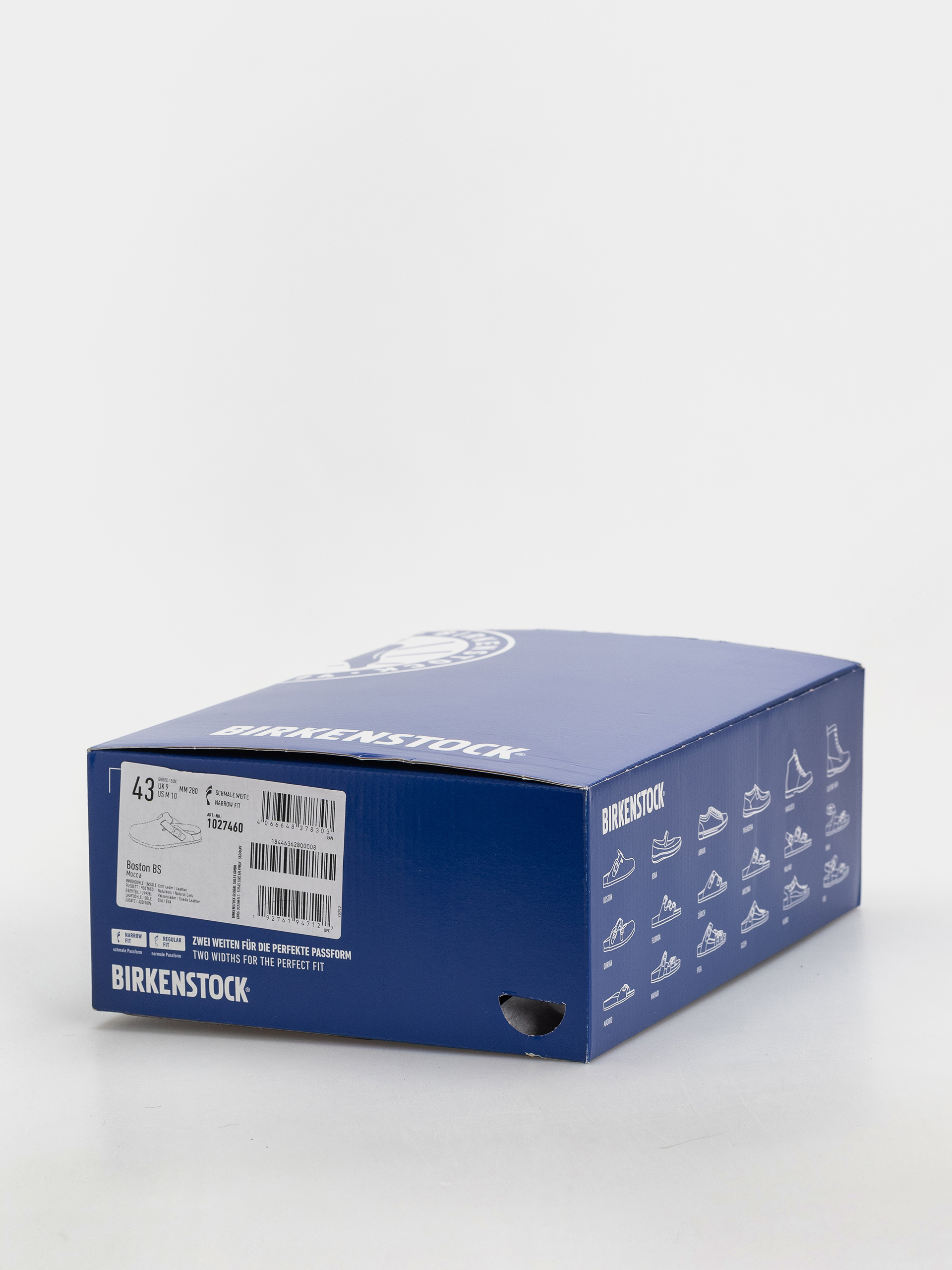 Plážovky Birkenstock Boston Suede Leather Narrow (mocca)