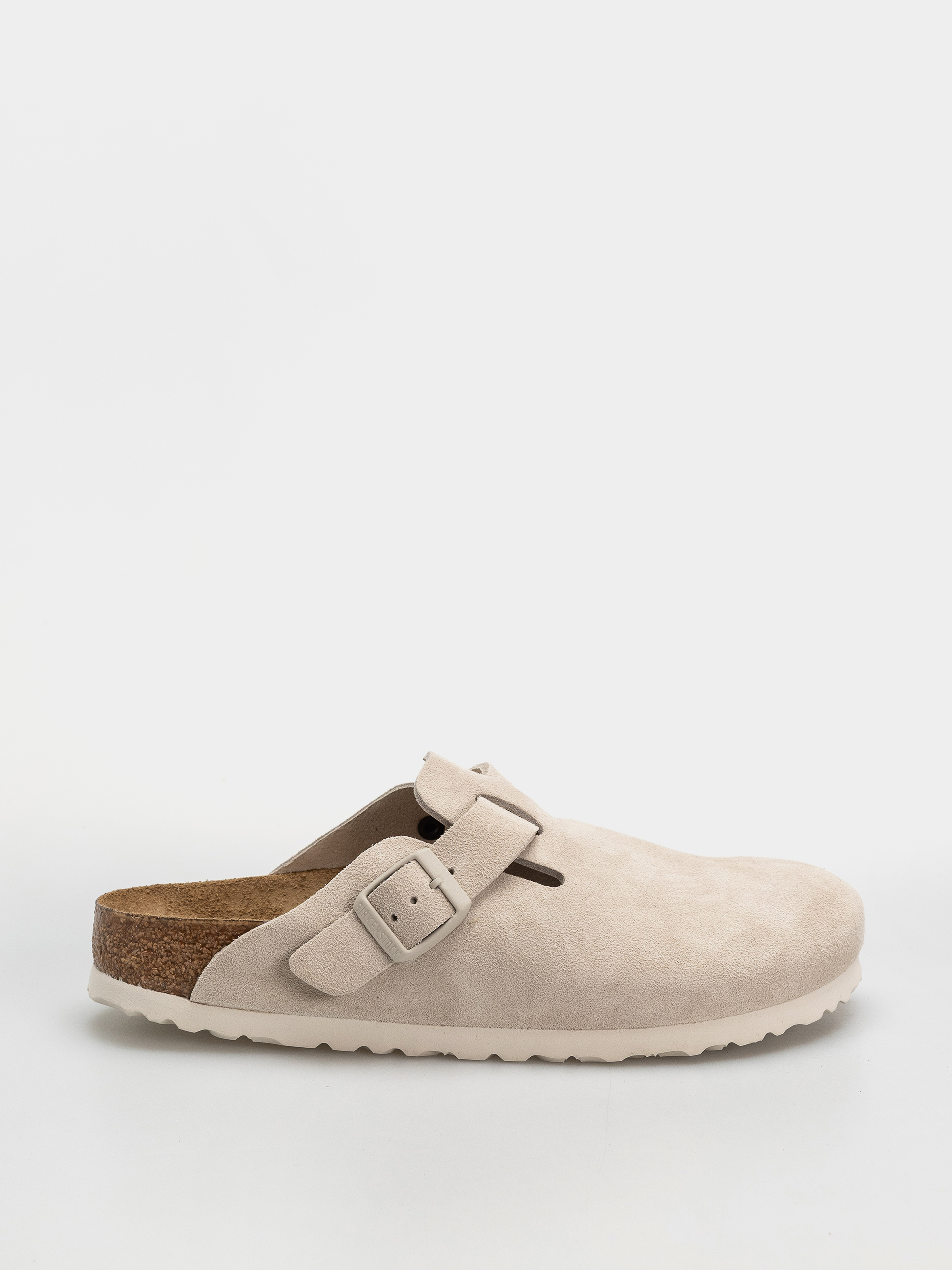 Plu00e1u017eovky Birkenstock Boston Suede Leather Narrow (oyster)