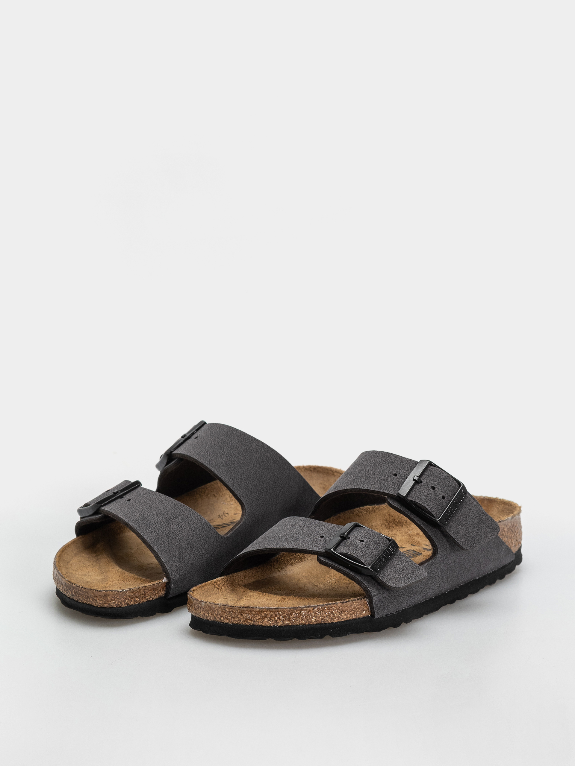 Plážovky Birkenstock Arizona Birkibuc Narrow (velvet gray/black)