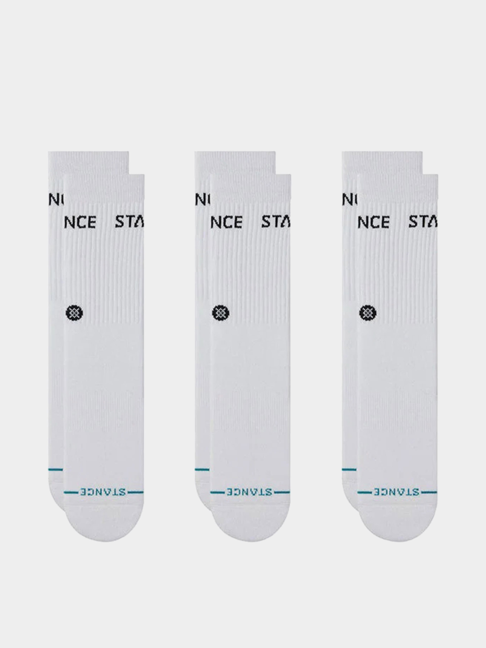 Ponožky Stance Origin 3 Pack Quarter (white)