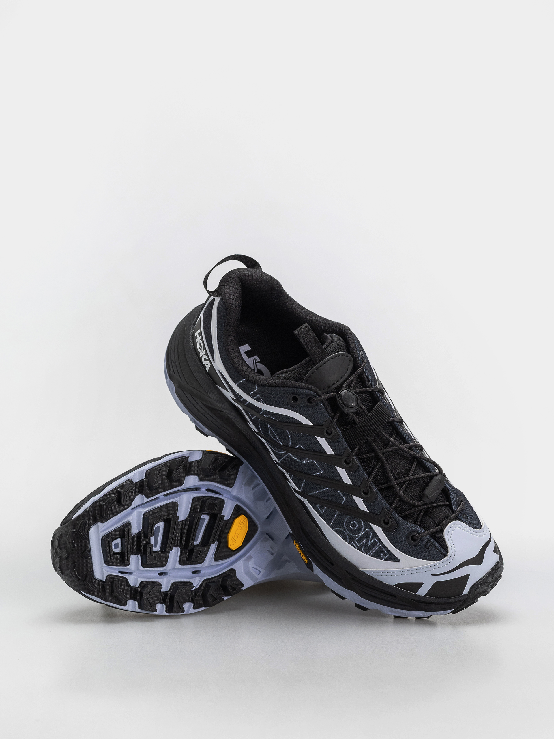Boty Hoka Mafate Three2 Wordmark (carbon black/ambient blue)