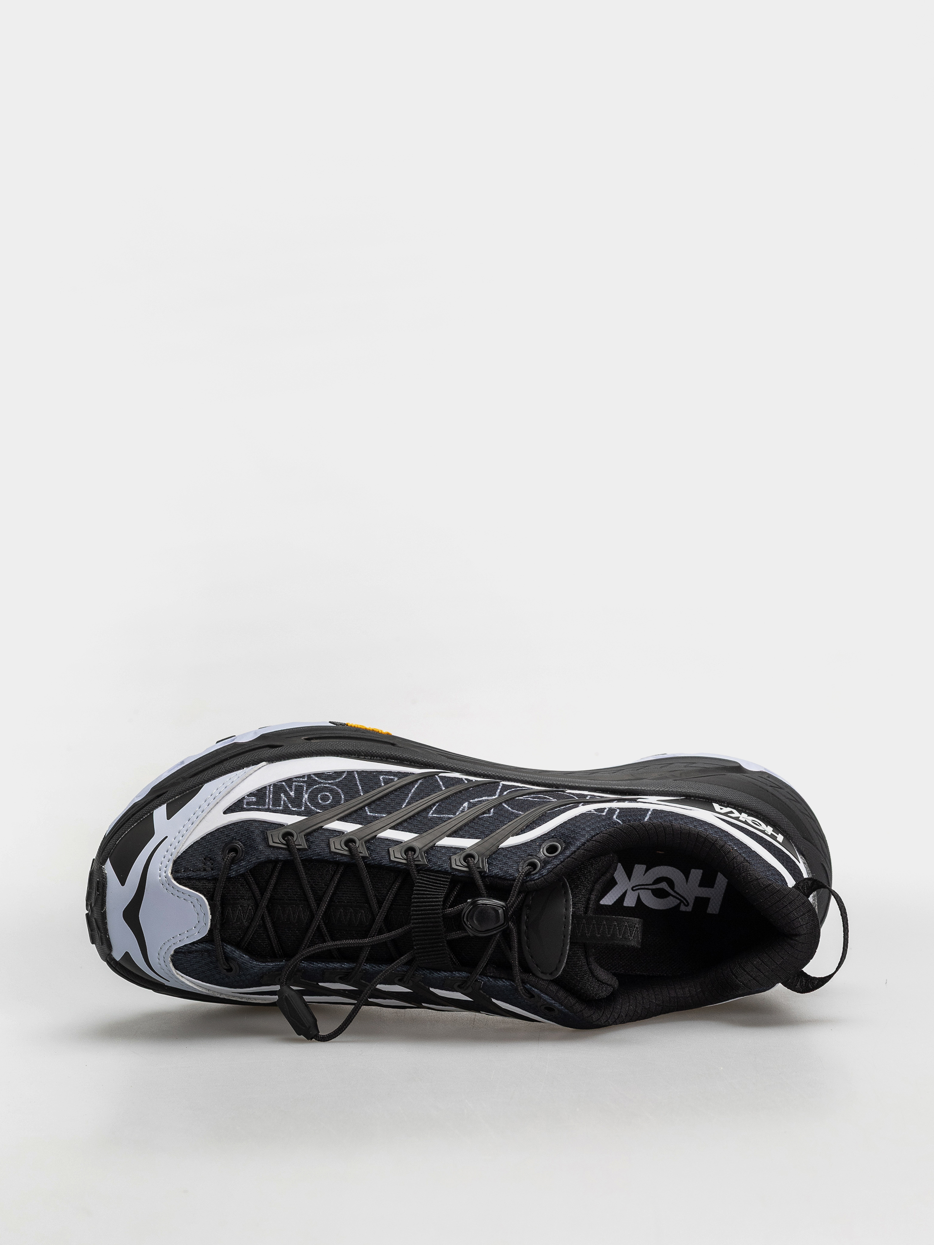 Boty Hoka Mafate Three2 Wordmark (carbon black/ambient blue)