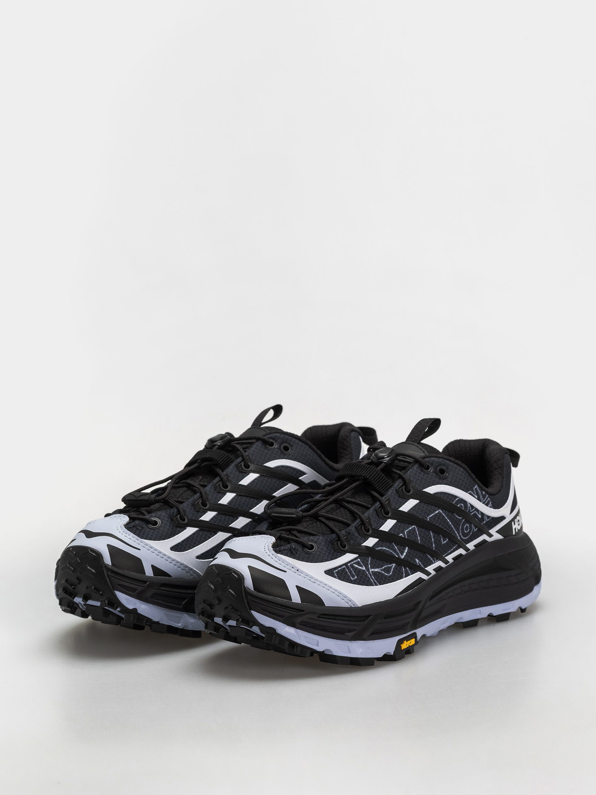 Boty Hoka Mafate Three2 Wordmark (carbon black/ambient blue)