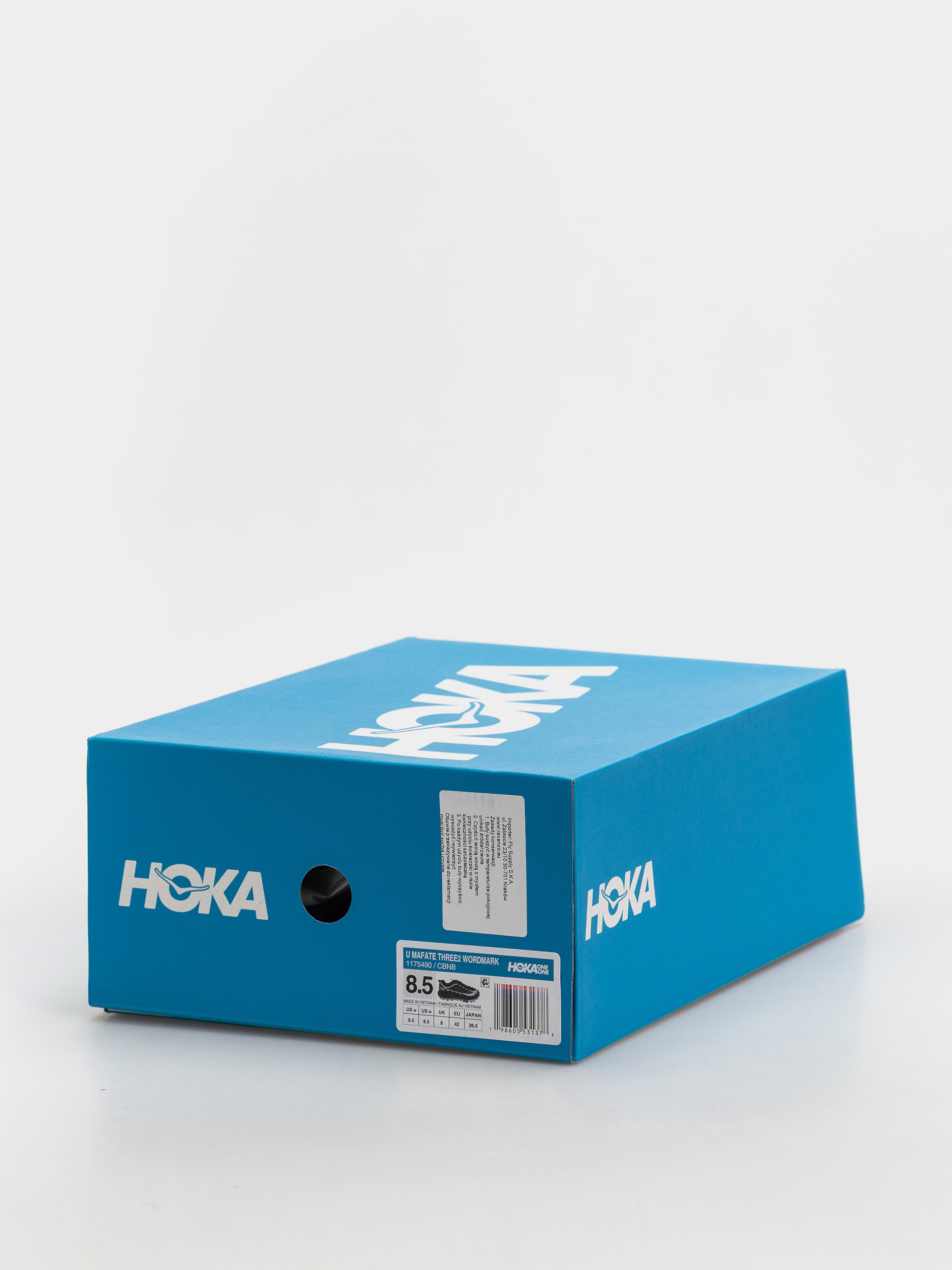 Boty Hoka Mafate Three2 Wordmark (carbon black/ambient blue)