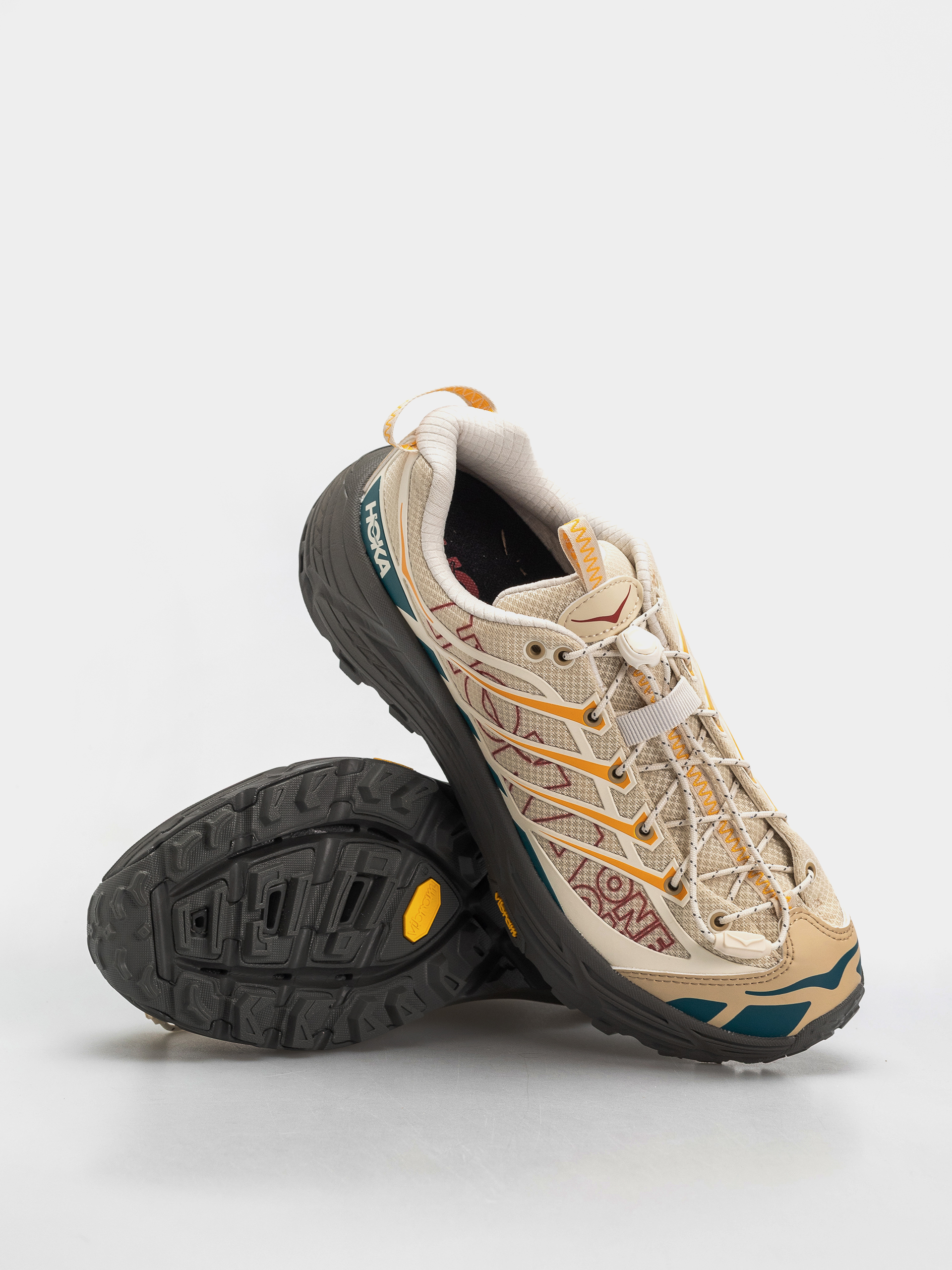 Boty Hoka Mafate Three2 Wordmark (cream/khaki)