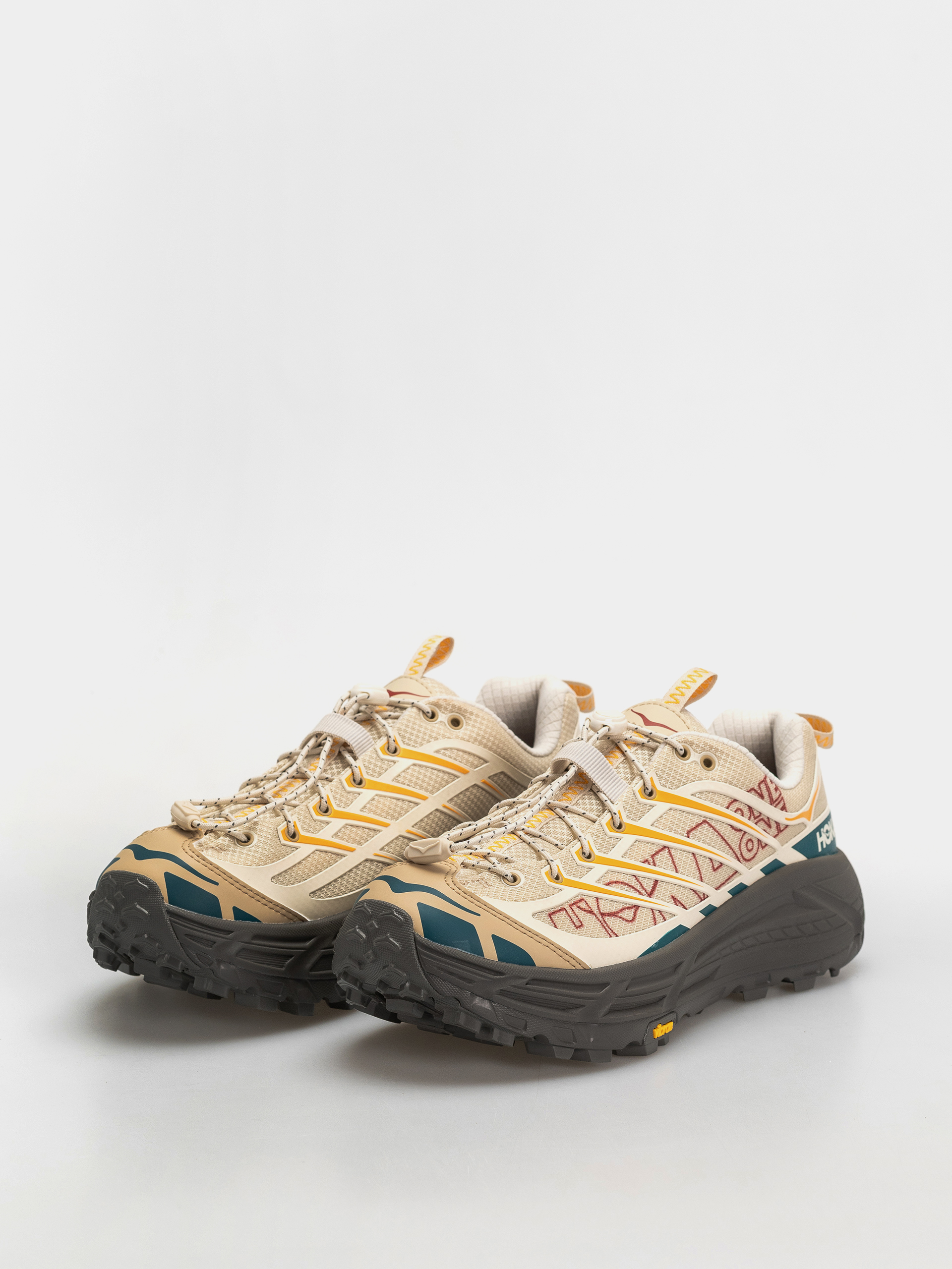 Boty Hoka Mafate Three2 Wordmark (cream/khaki)