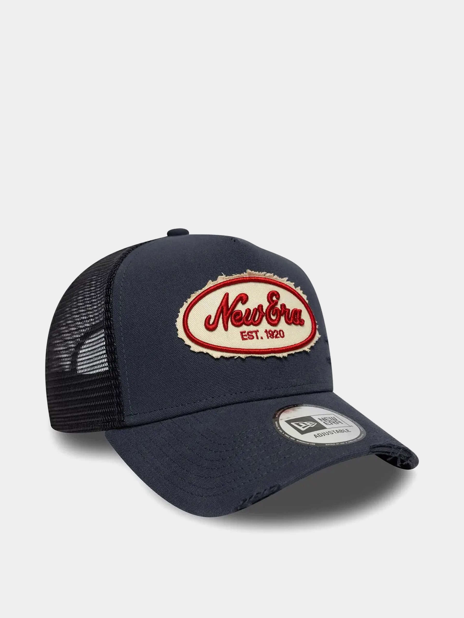 Kšiltovka  New Era Oval Canvas Distress Trucker (navy)