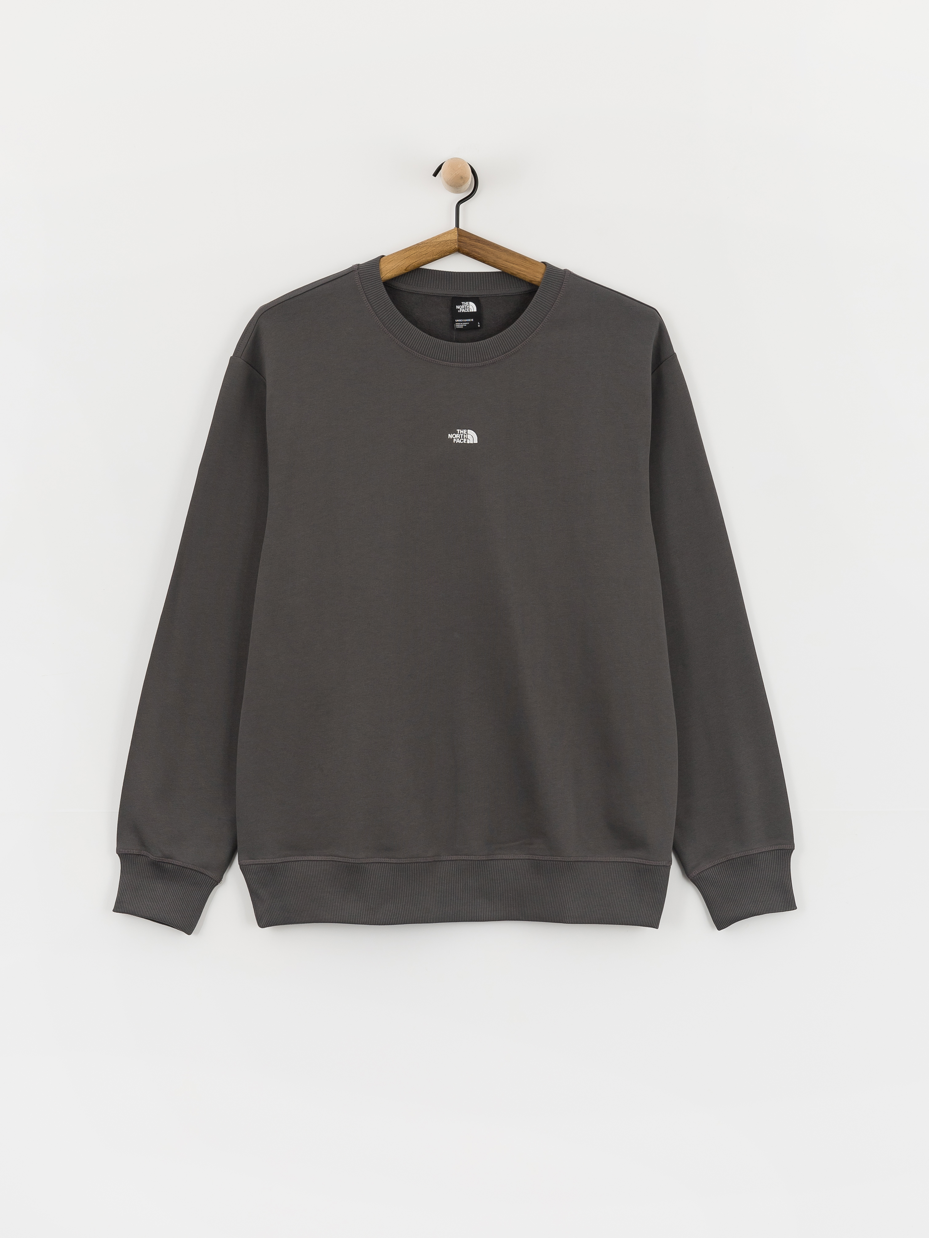 Mikina The North Face Essential Light Relaxed Crew (anthracite grey)