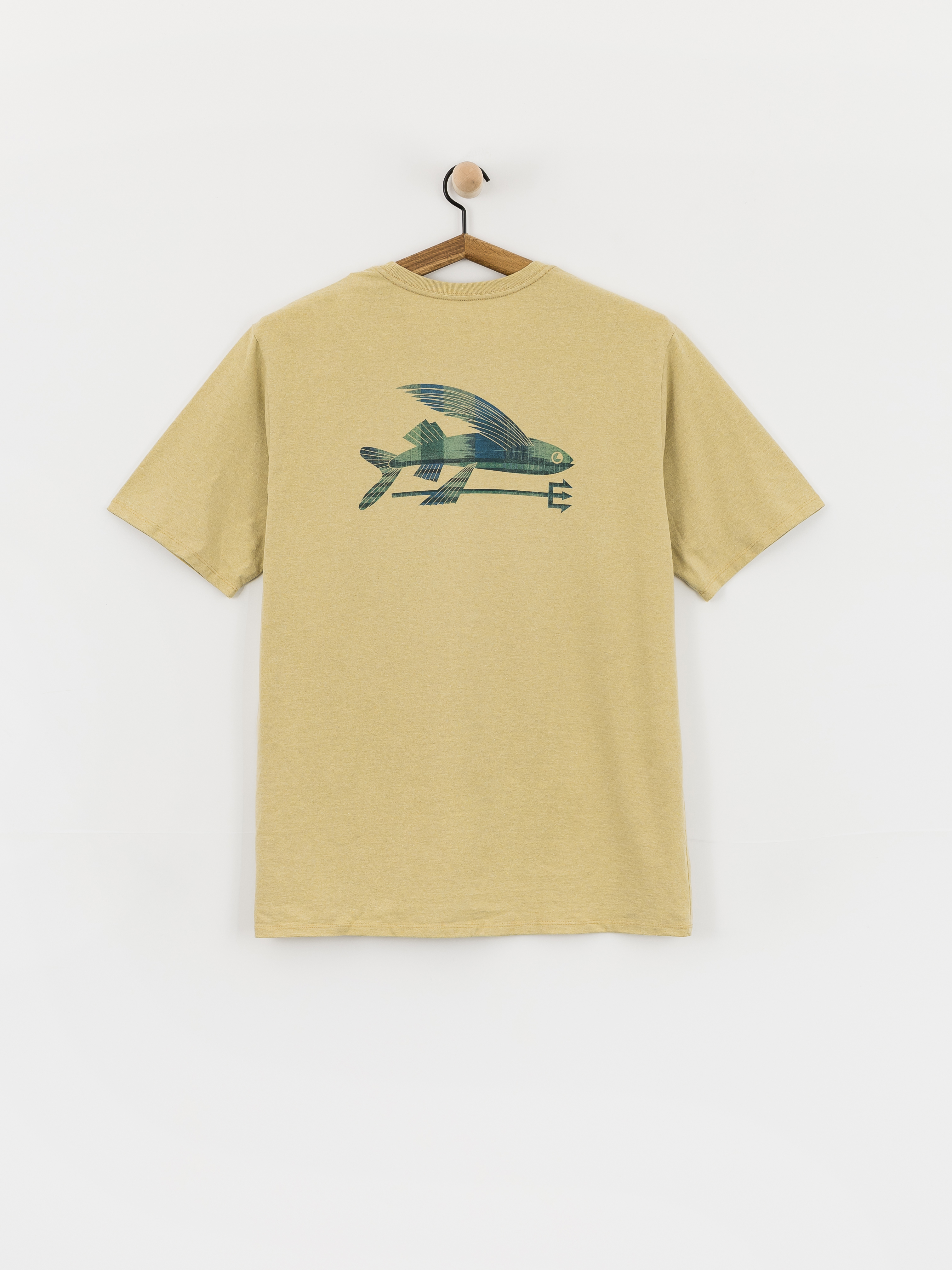 Tričko Patagonia Flying Fish (limestone yellow/heritage fitz)