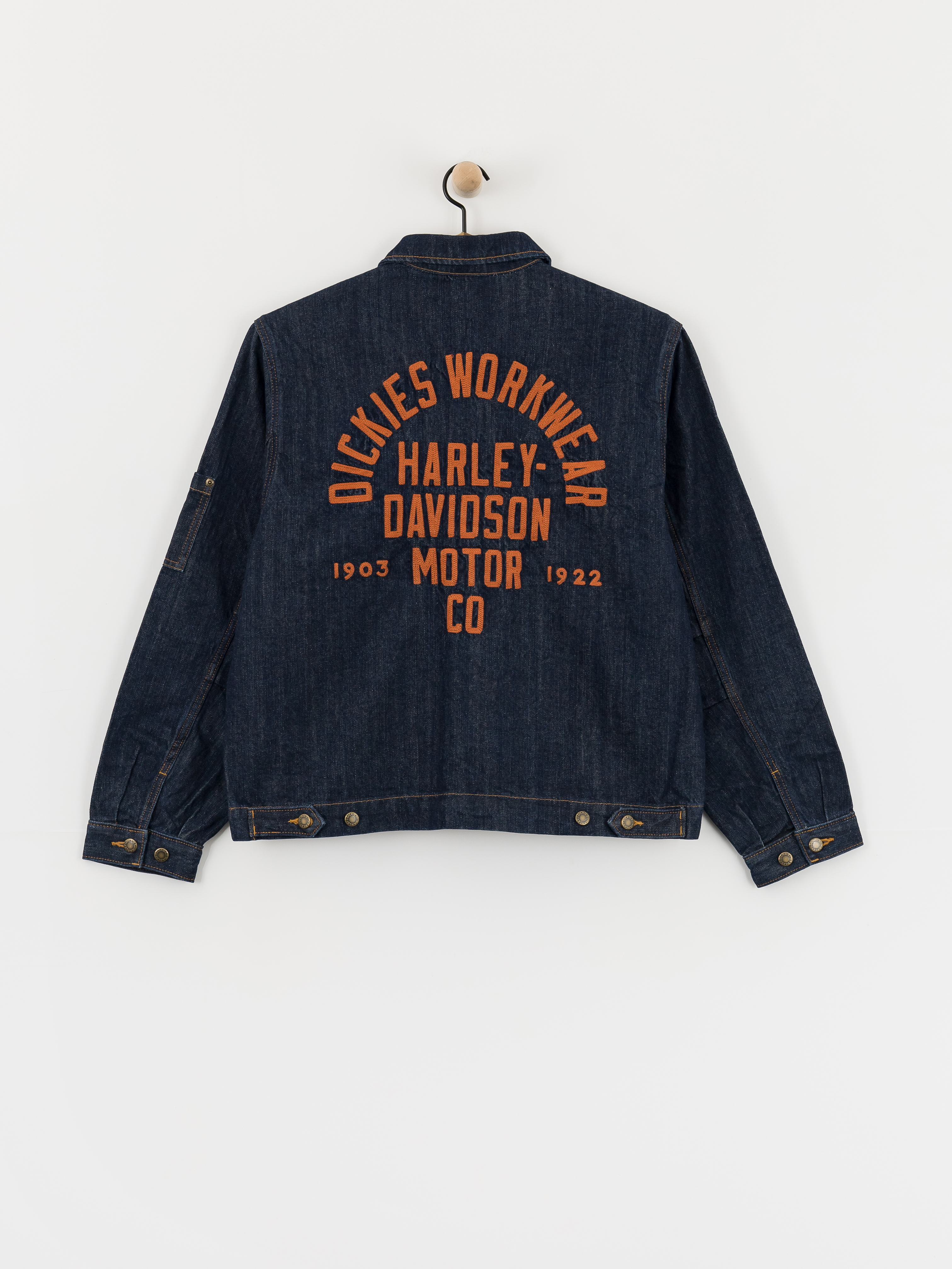 Bunda Dickies X Harley Davidson Boxy Denim (rinsed indigo blue)