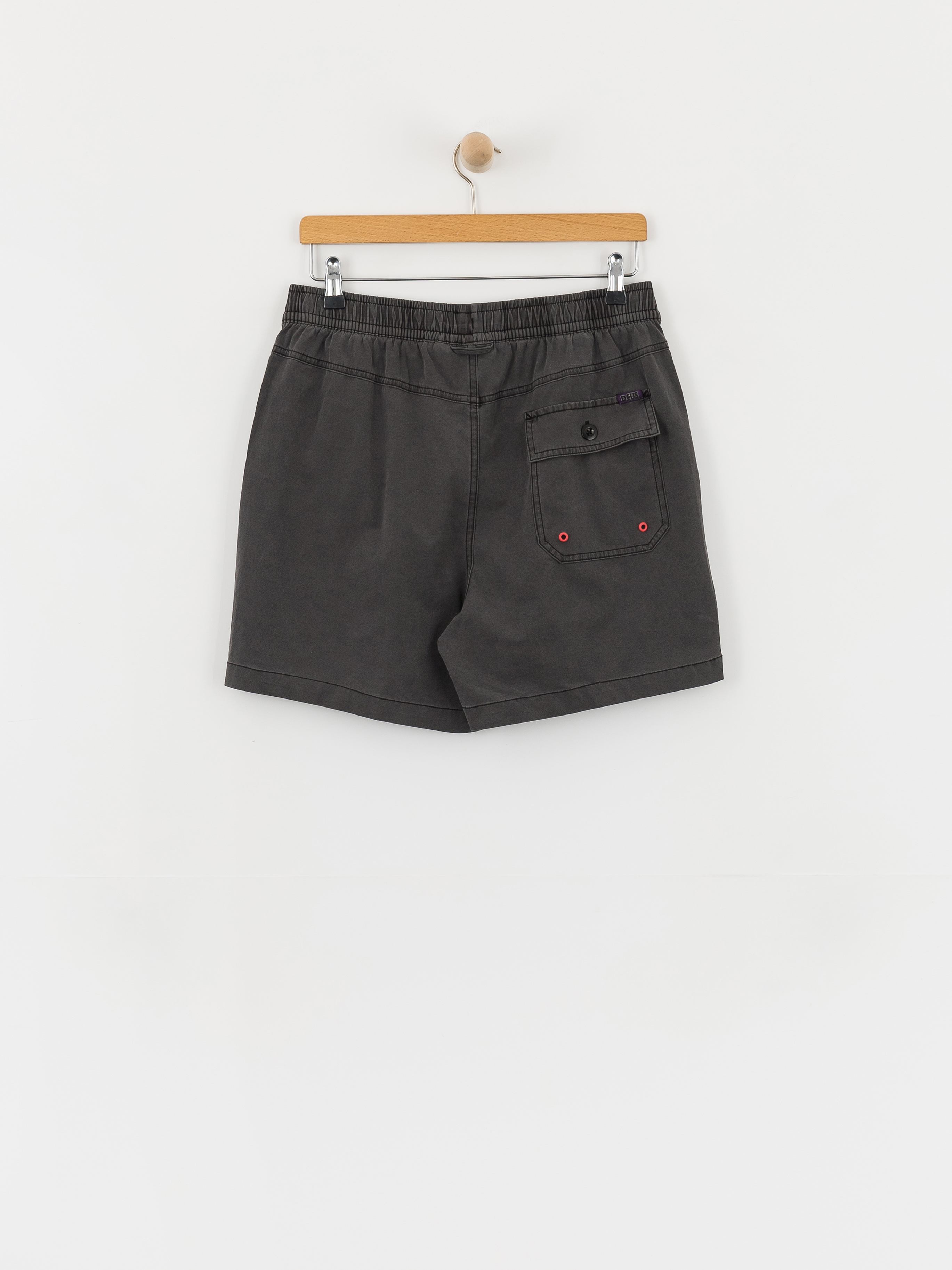 Plážové kraťasy Deus Ex Machina Sandbar Garment Dyed Mesh (anthracite)