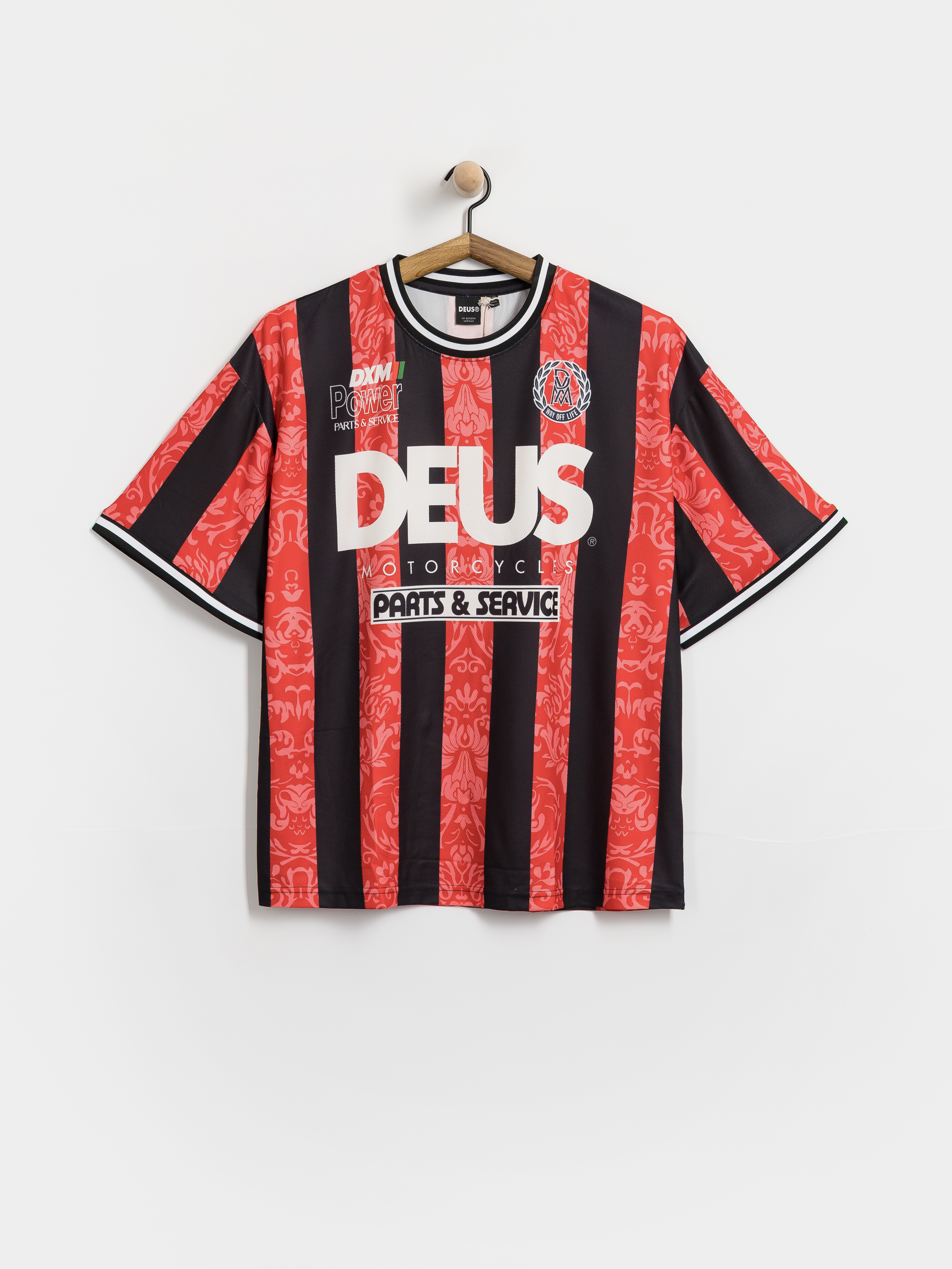 Tričko Deus Ex Machina Nouveau Moto (fiery red)