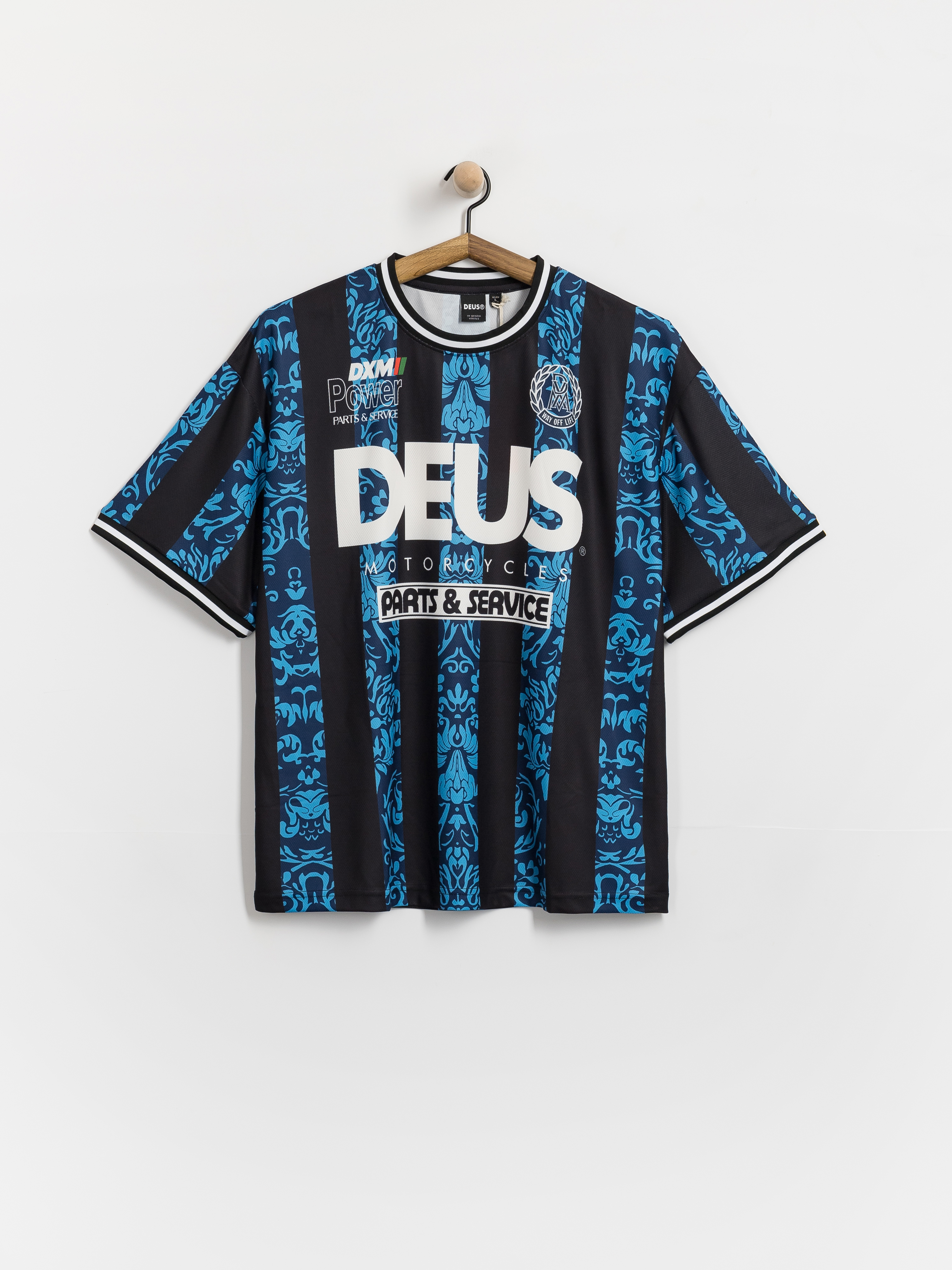 Tričko Deus Ex Machina Nouveau Moto (pageant blue)