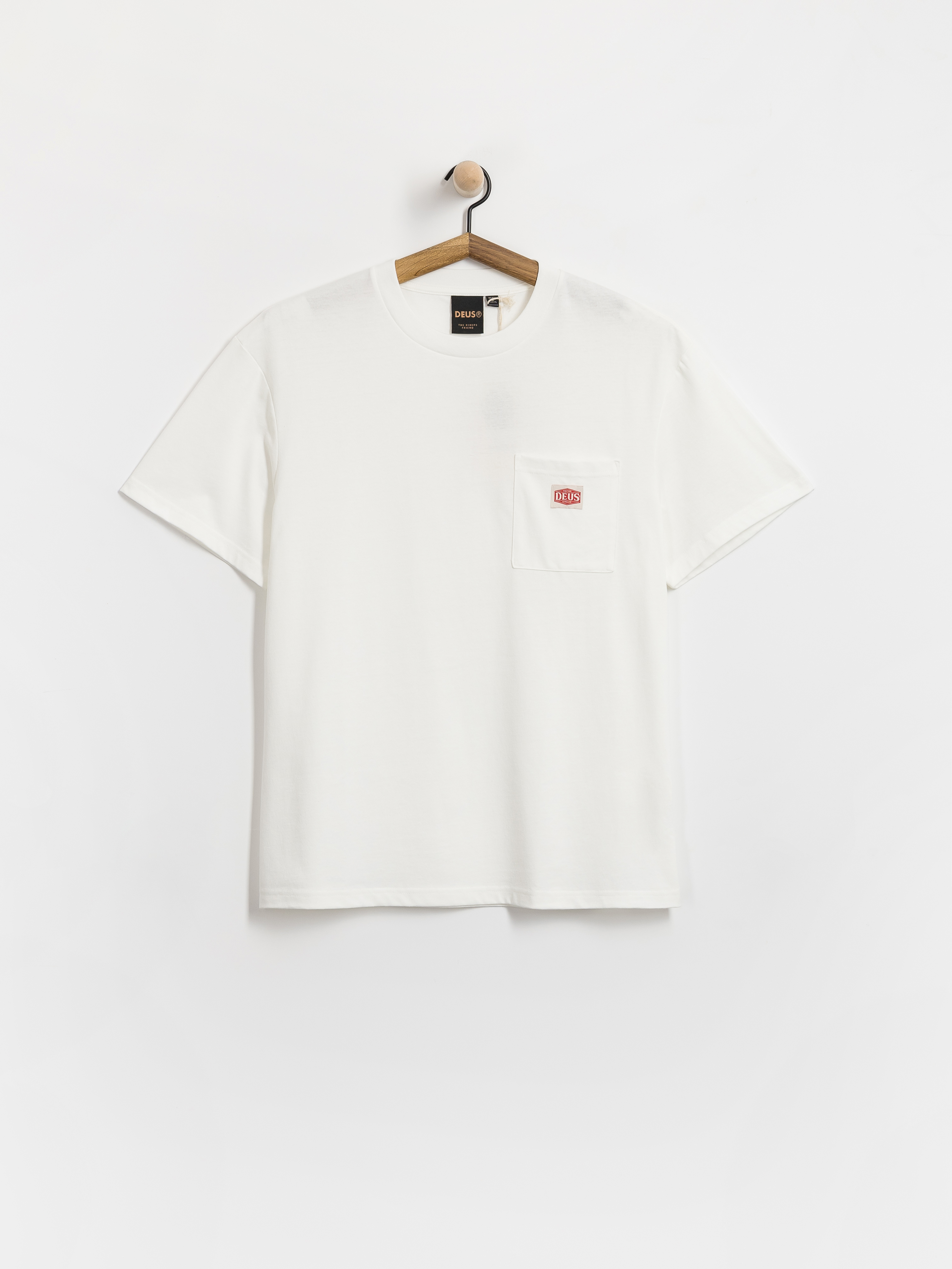 Tričko Deus Ex Machina Parts & Service Pocket (vintage white)