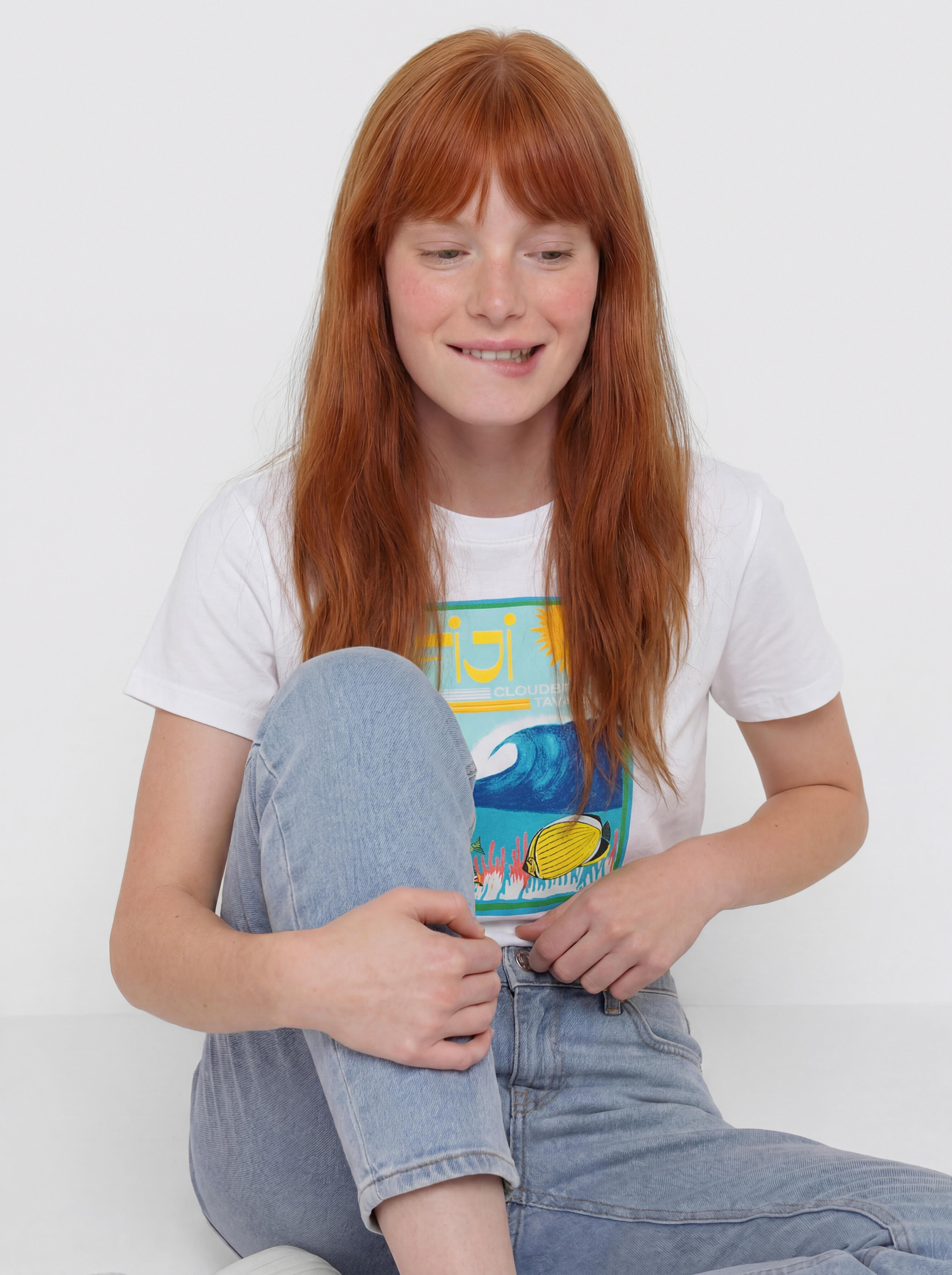 Tričko Roxy Atlas Hangloose Wmn (bright white fiji)