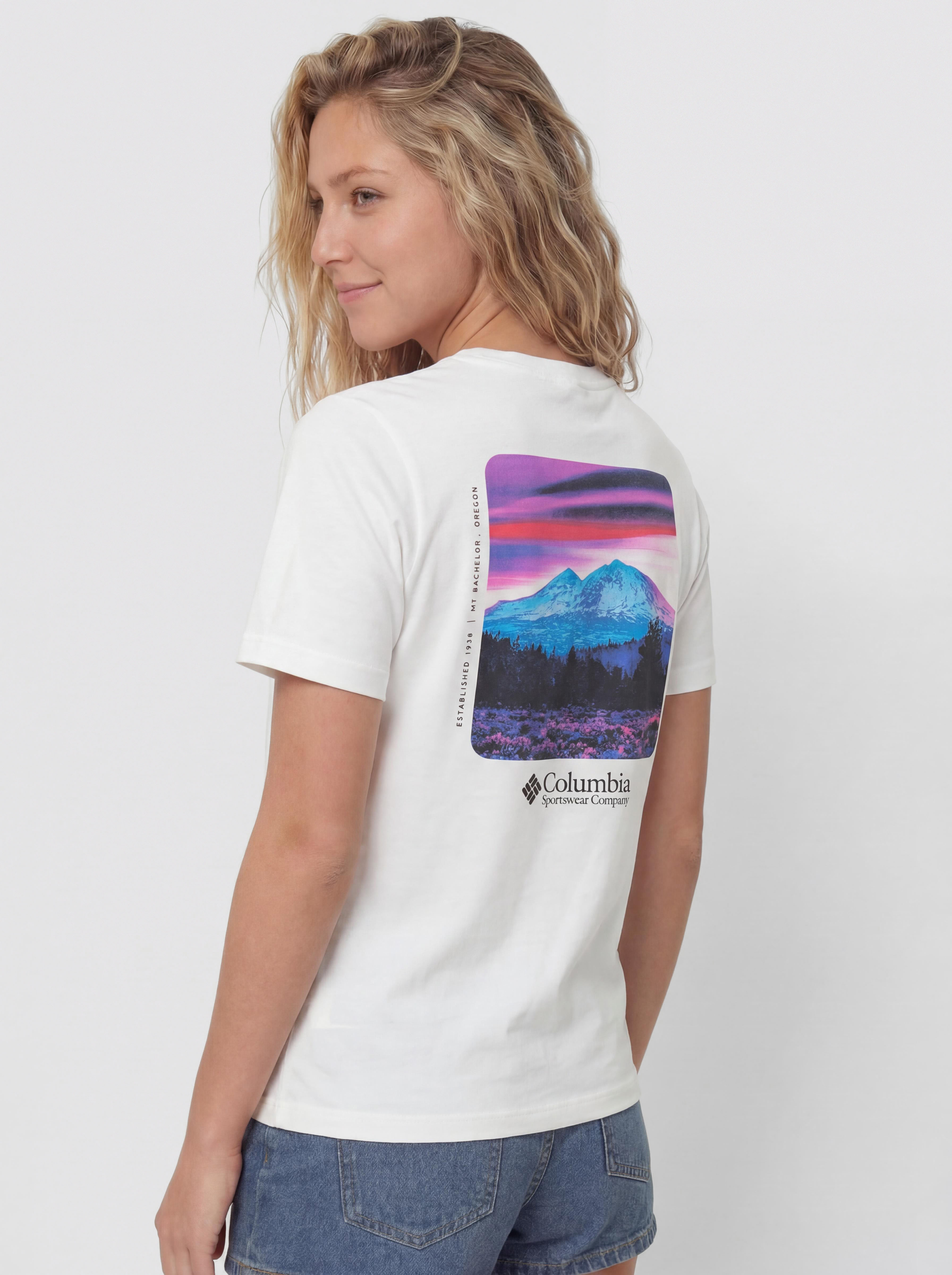 Triu010dko Columbia CSC Heavyweight Graphic Wmn (white/hoodscape)