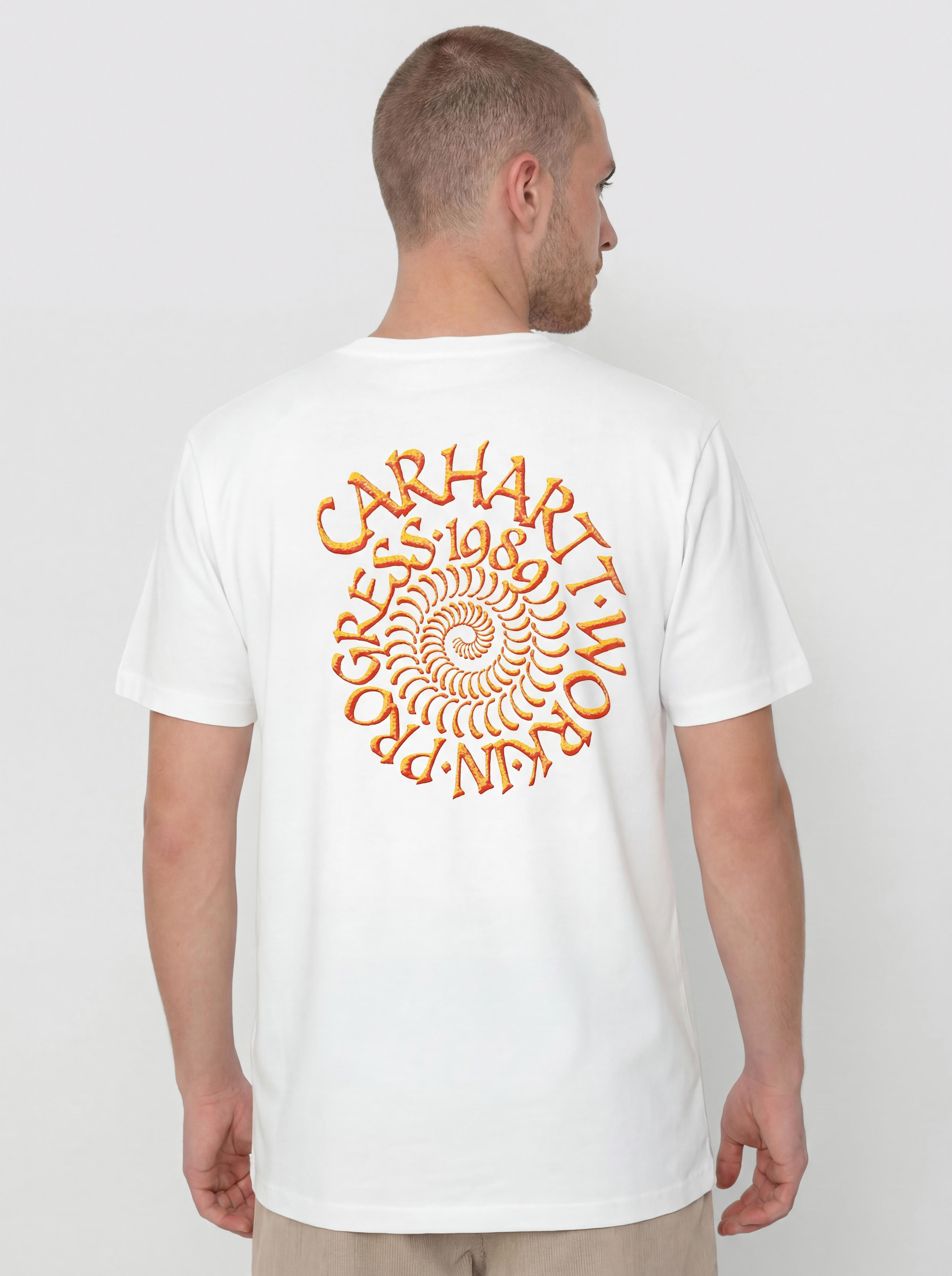 Tričko Carhartt WIP Spirals (white)