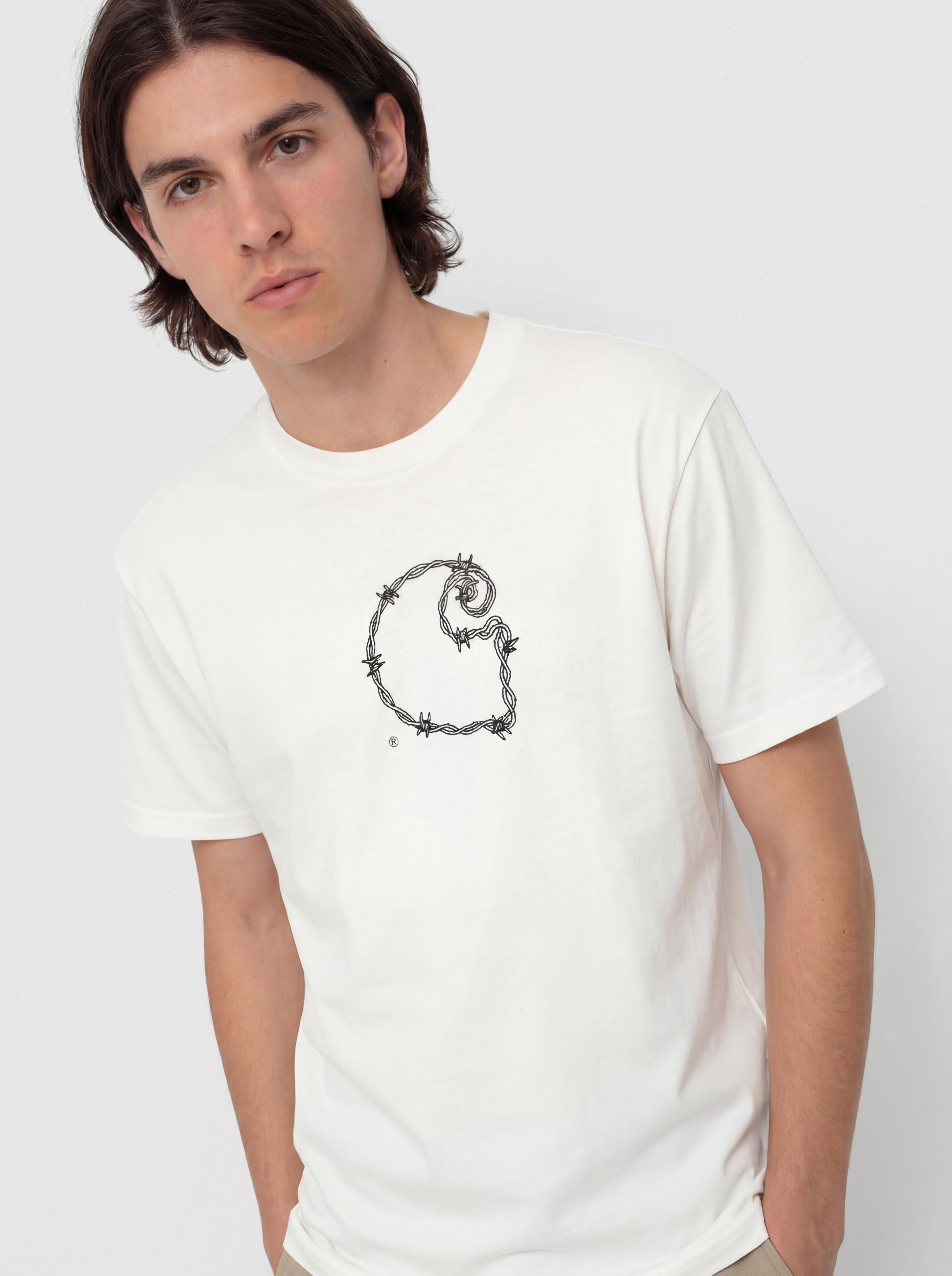 Tričko Carhartt WIP Barbwire C (white)
