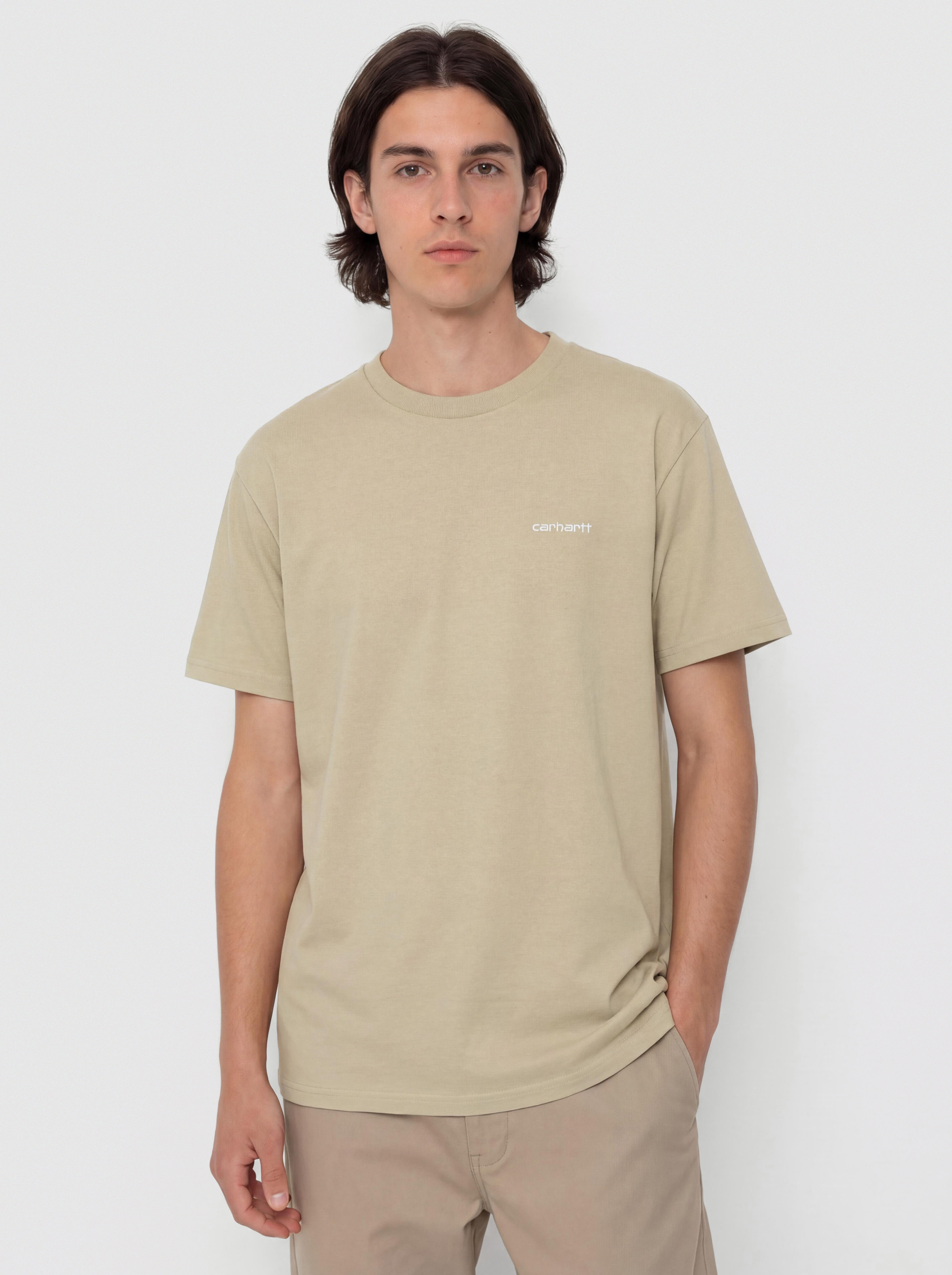 Tričko Carhartt WIP Script Embroidery (barchan/white)
