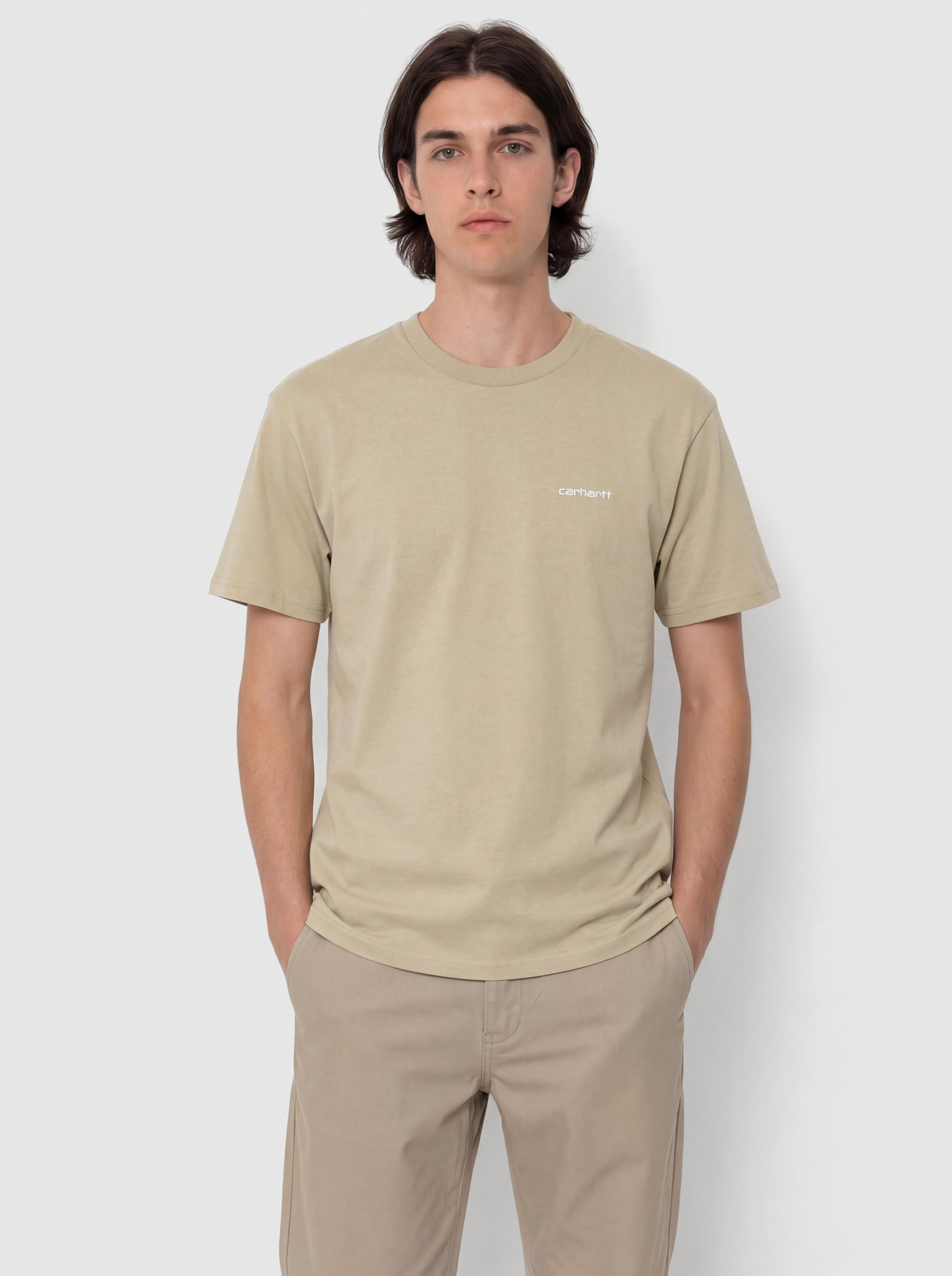 Tričko Carhartt WIP Script Embroidery (barchan/white)