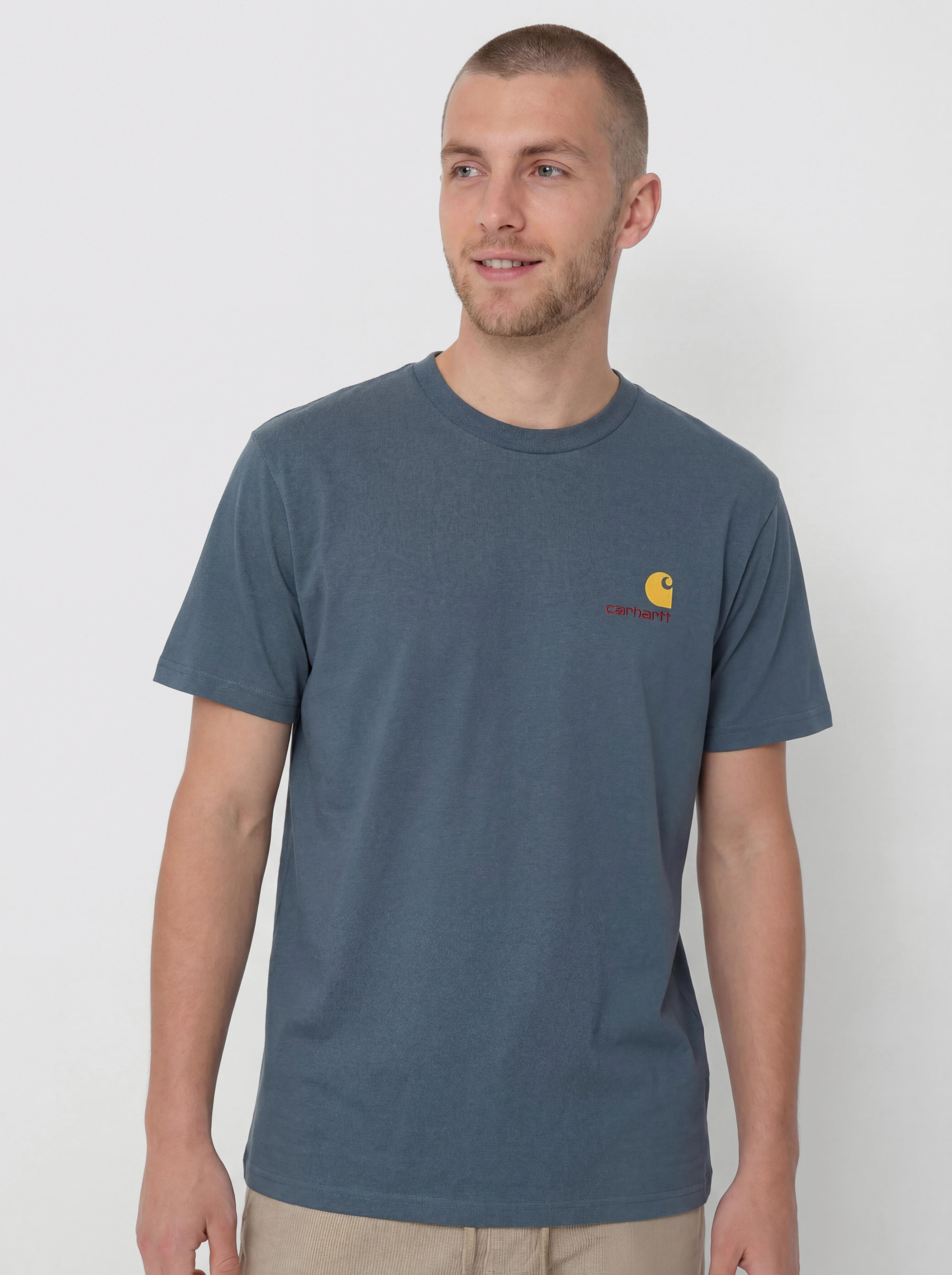 Tričko Carhartt WIP American Script (office blue)