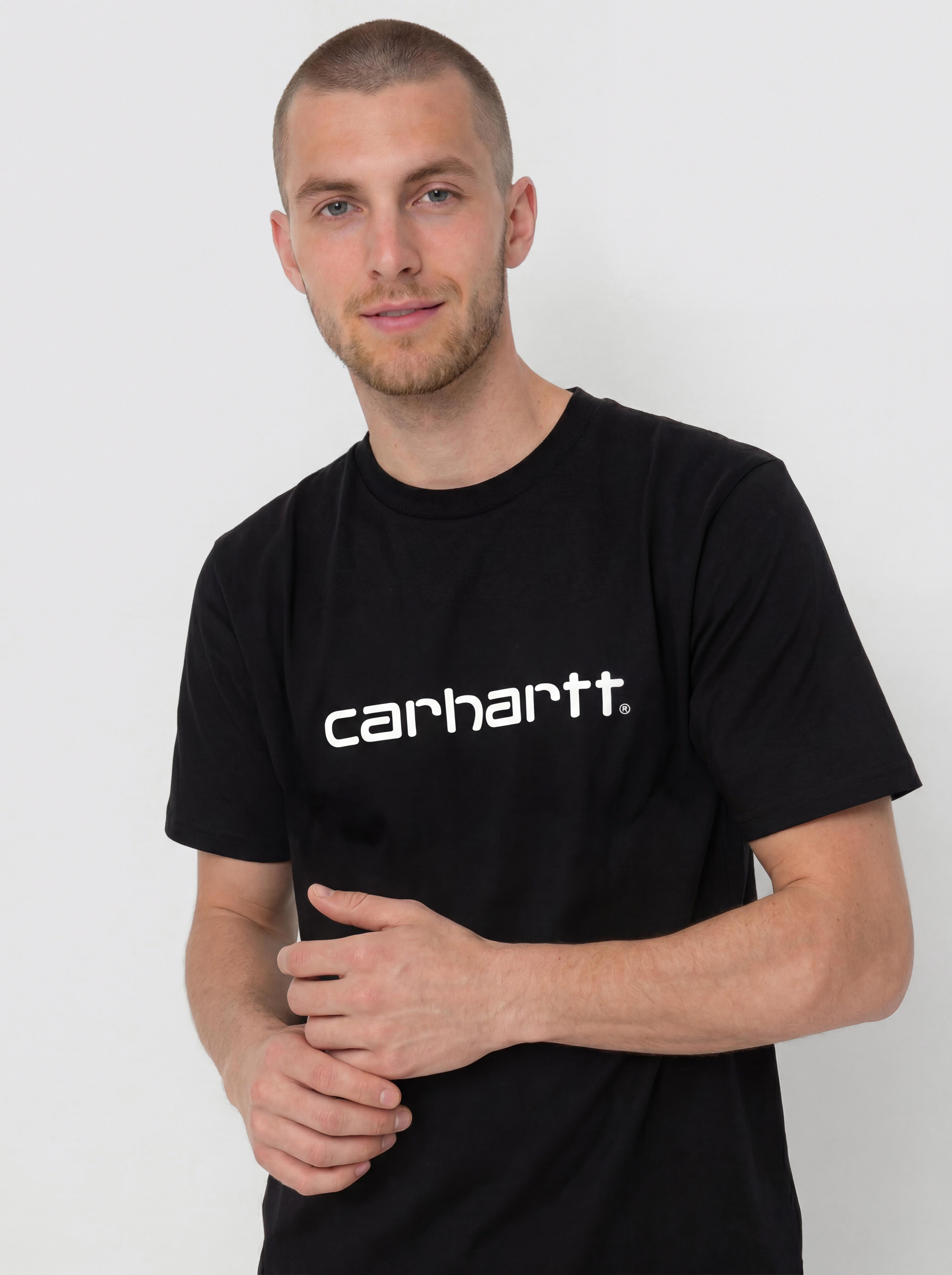 Tričko Carhartt WIP Script (black/white)