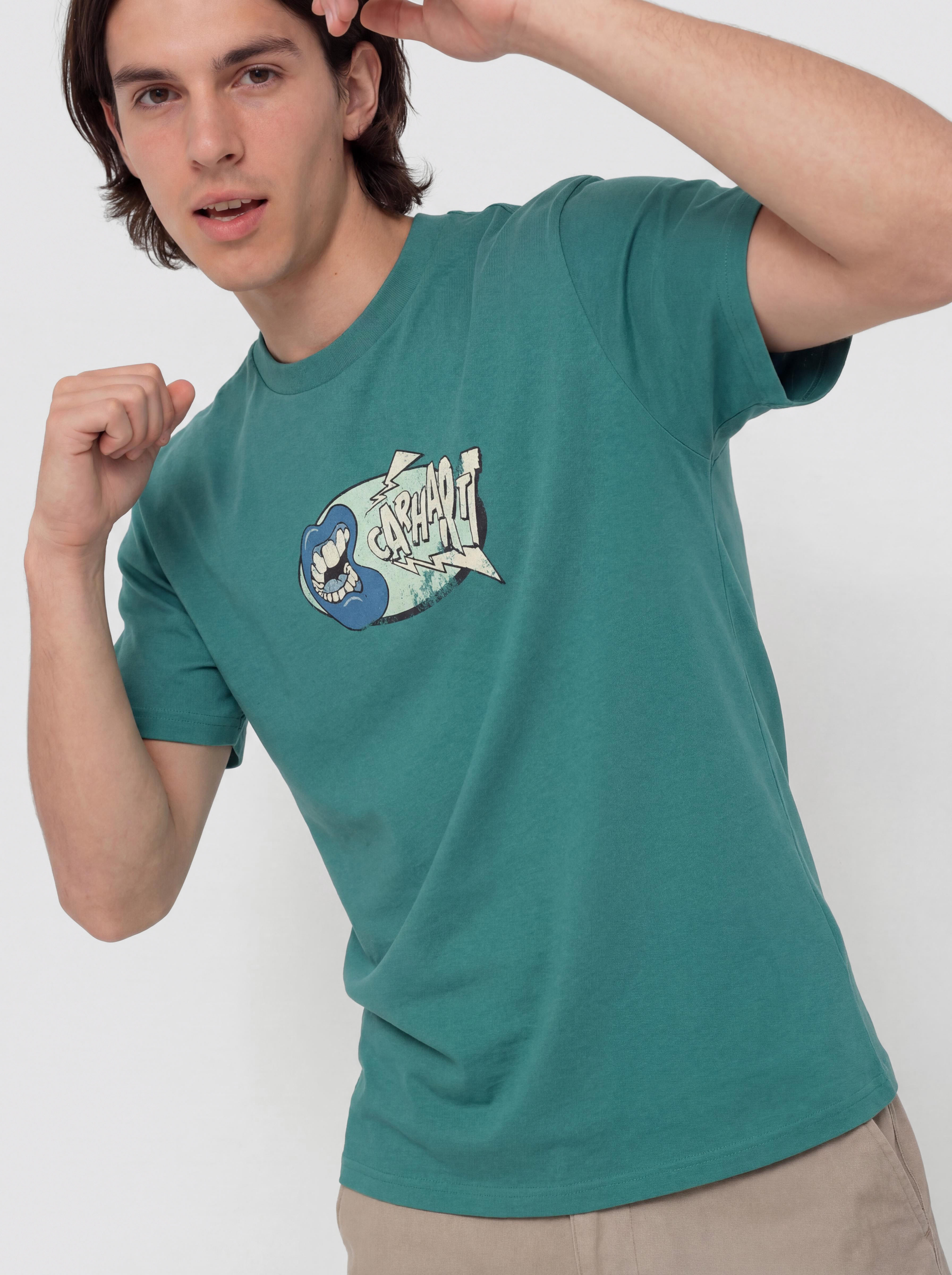 Tričko Carhartt WIP Louder (saguaro/heavy enzyme wash)