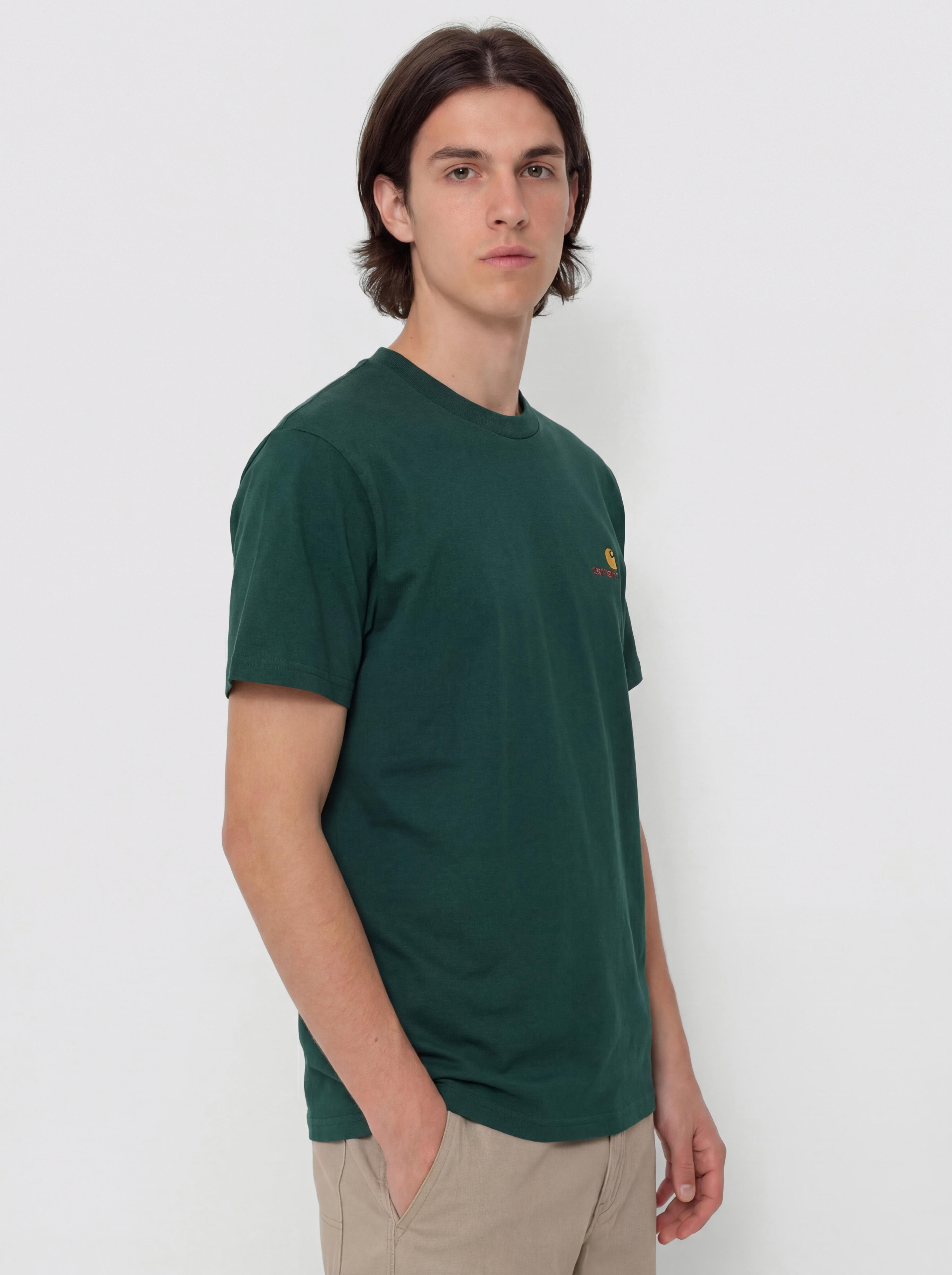 Tričko Carhartt WIP American Script (dark fir)
