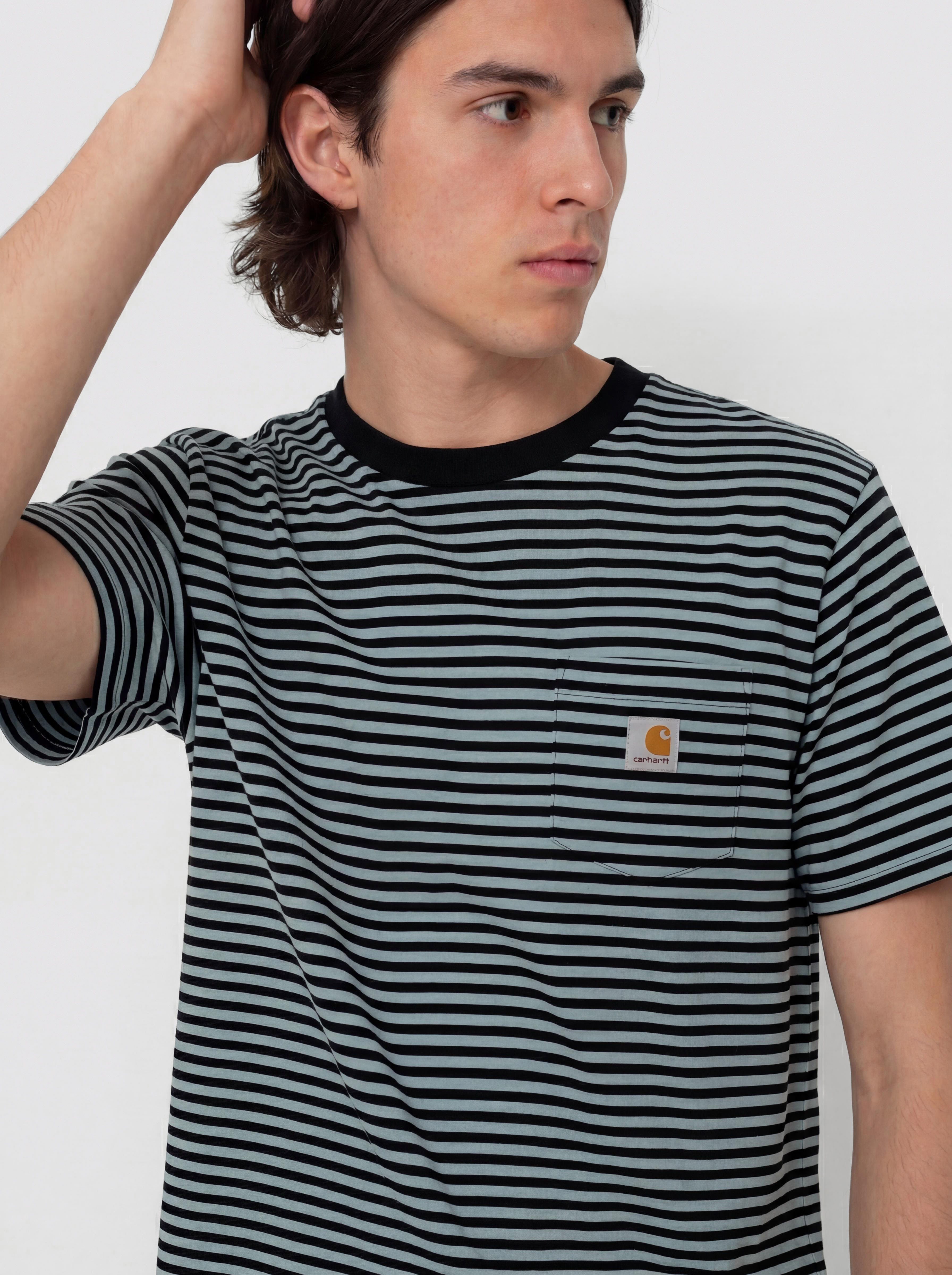 Tričko Carhartt WIP Verner Pocket (verner stripe/black/citadel)