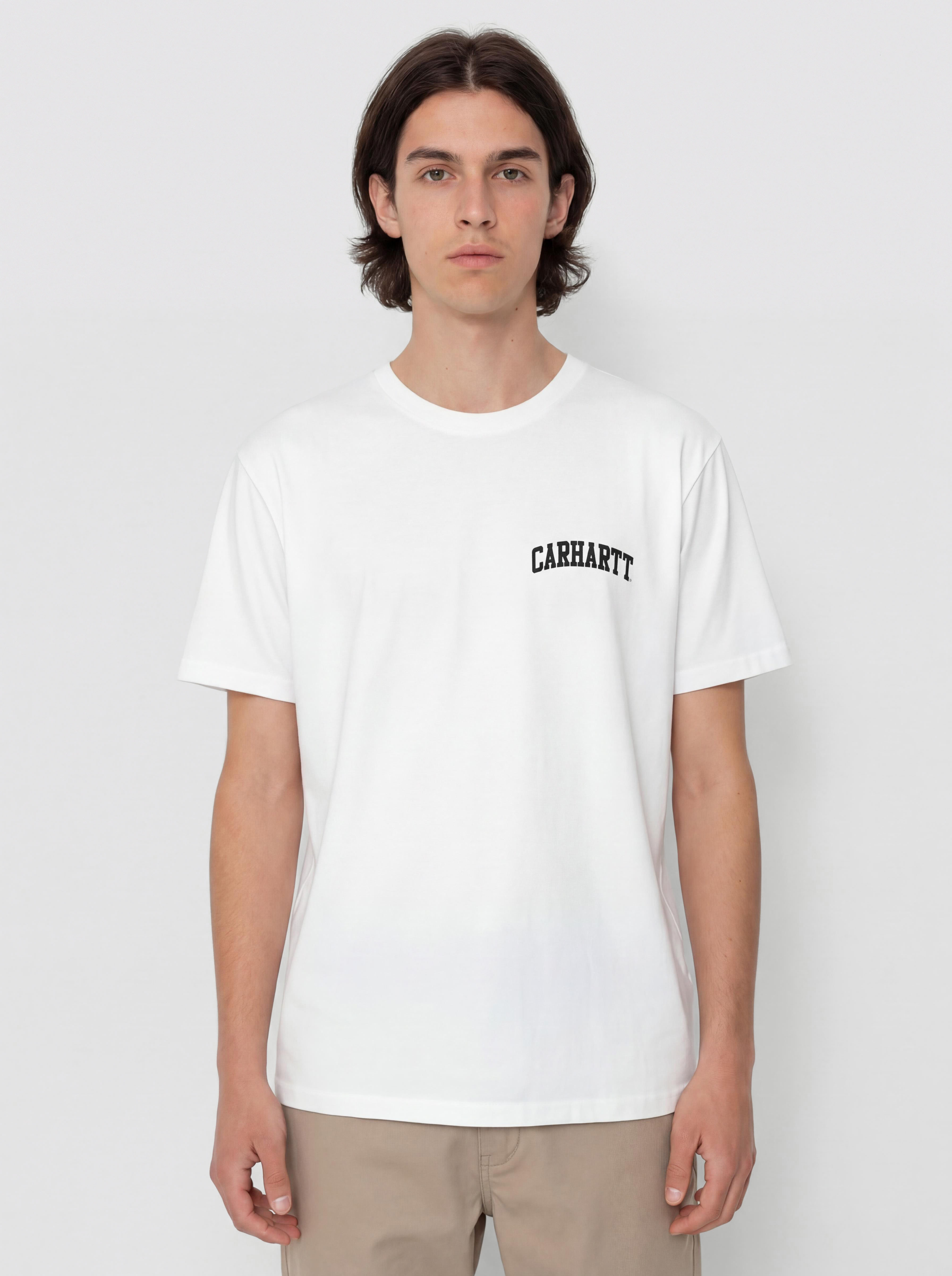 Tričko Carhartt WIP University Script (white/black)