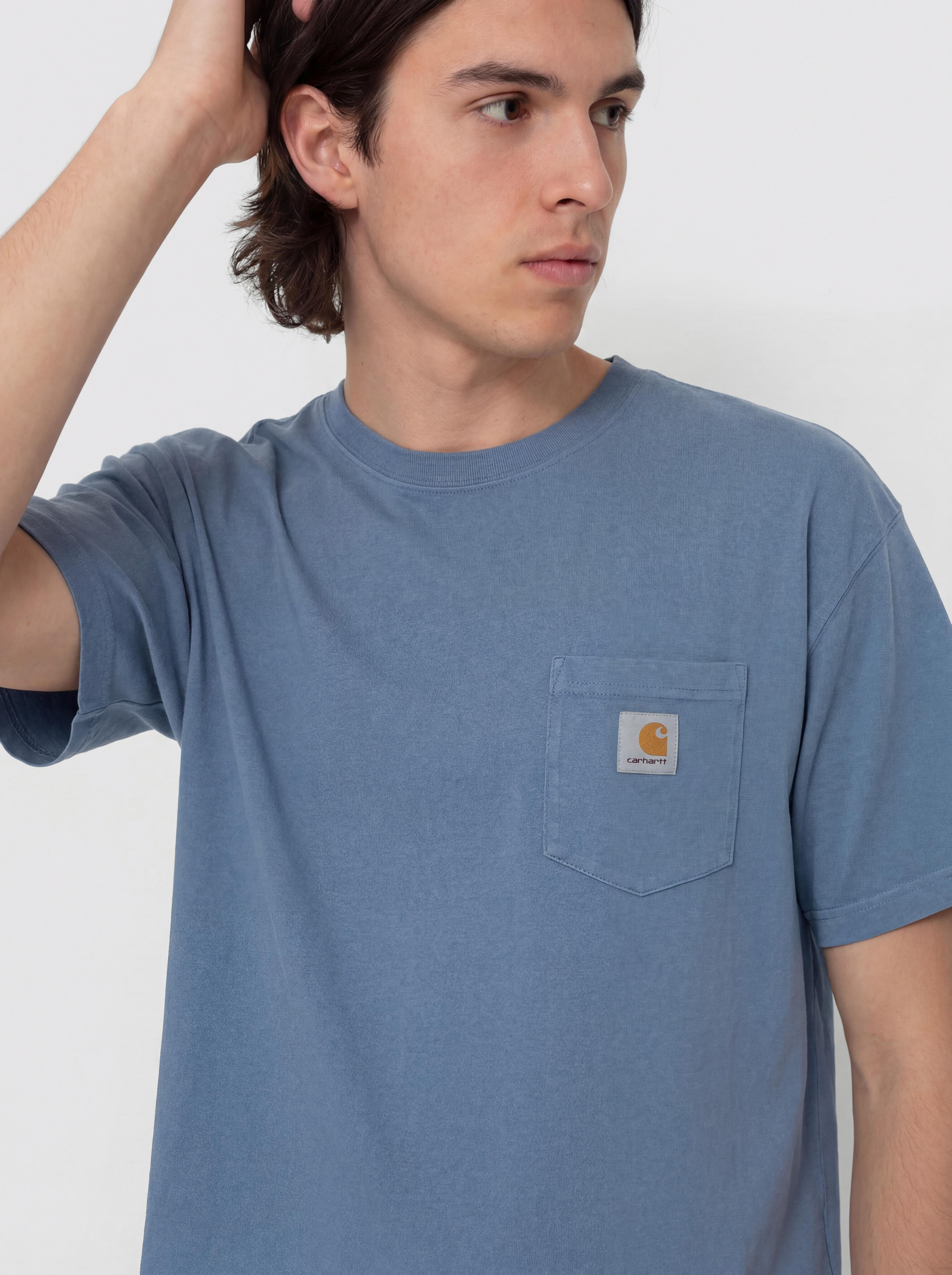 Tričko Carhartt WIP Hudson Pocket (sorrent/chalk wash)