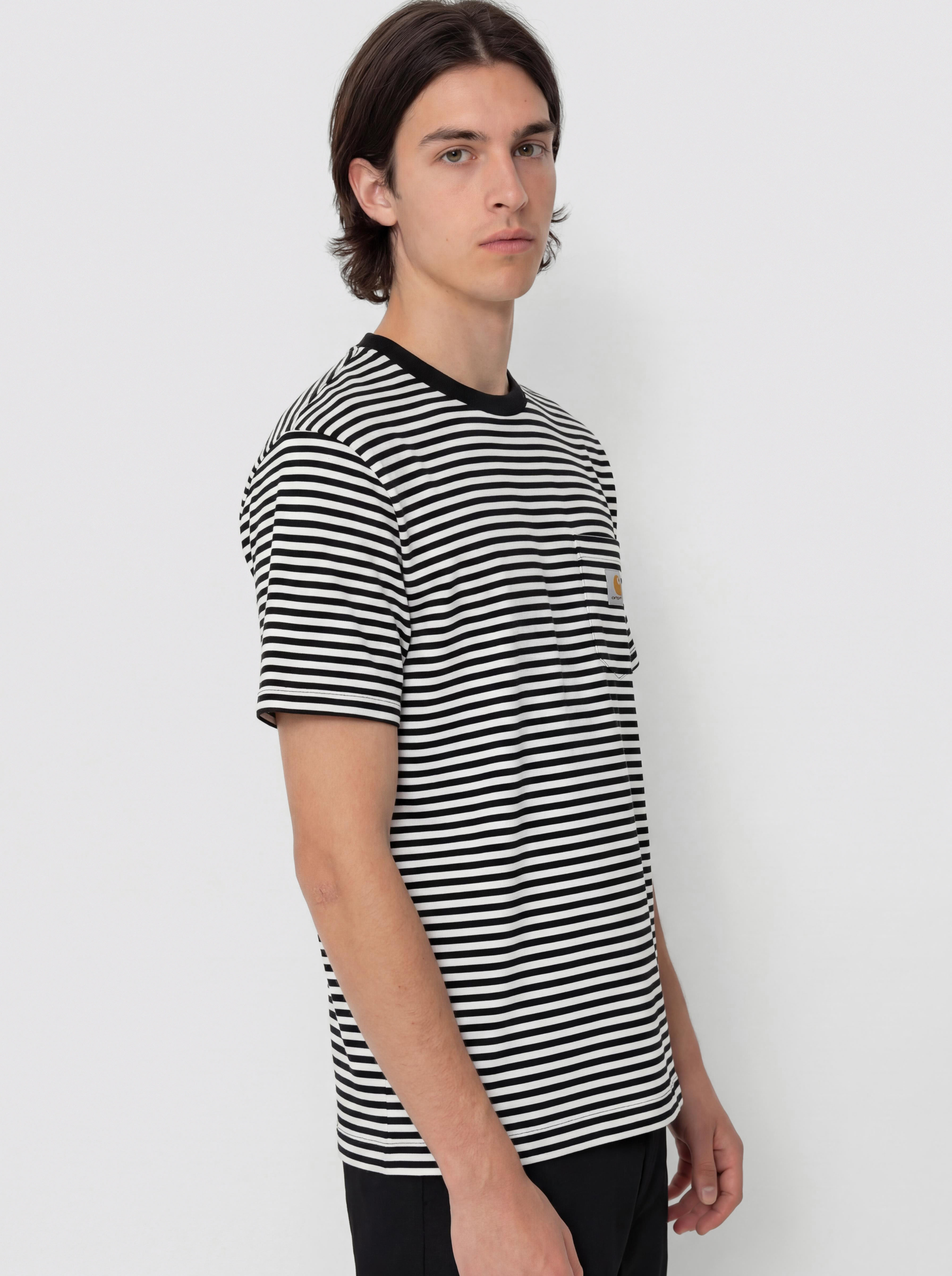 Tričko Carhartt WIP Verner Pocket (verner stripe/black/wax)