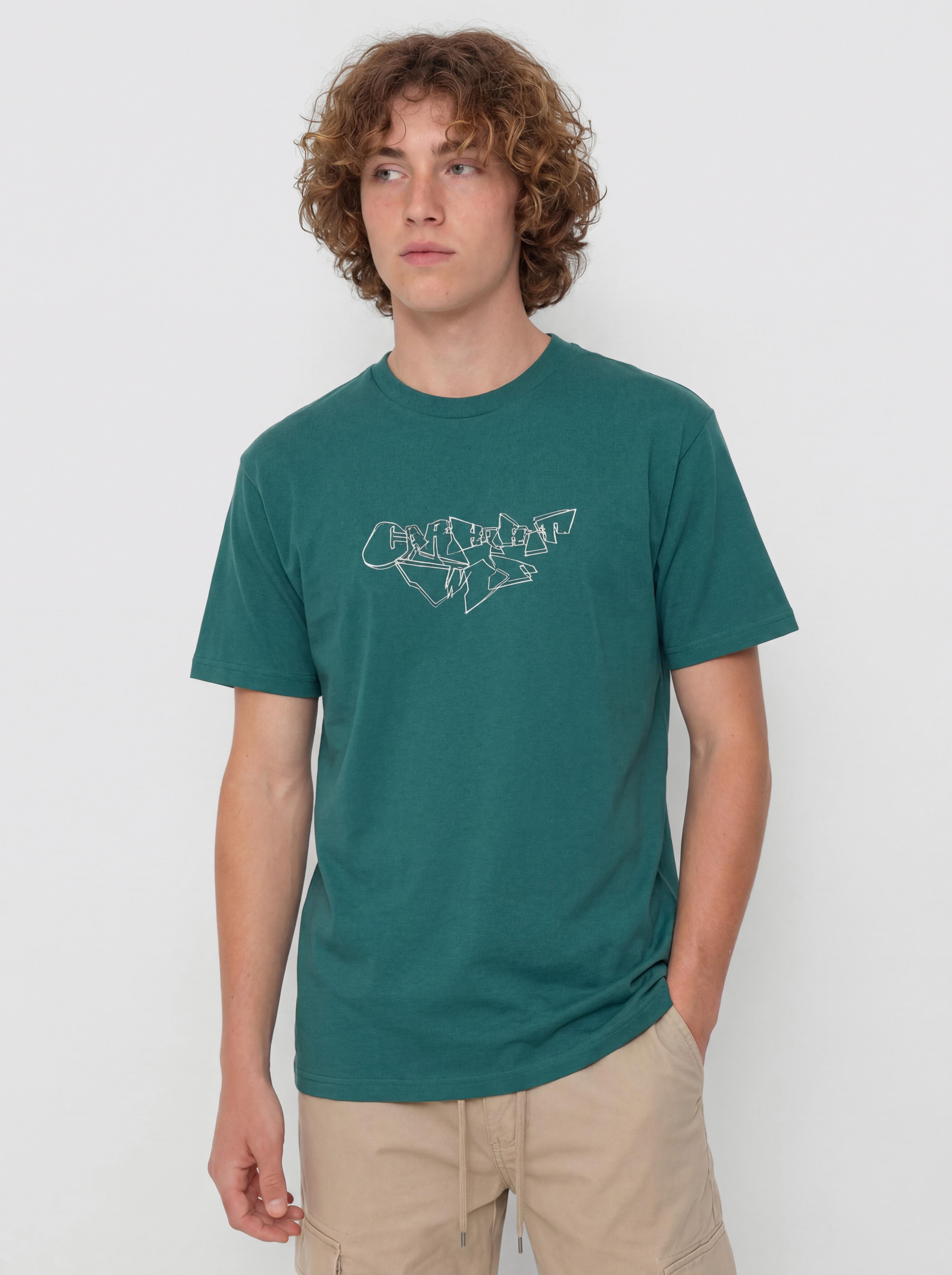 Tričko Carhartt WIP Screwed Up Script (rainforest)