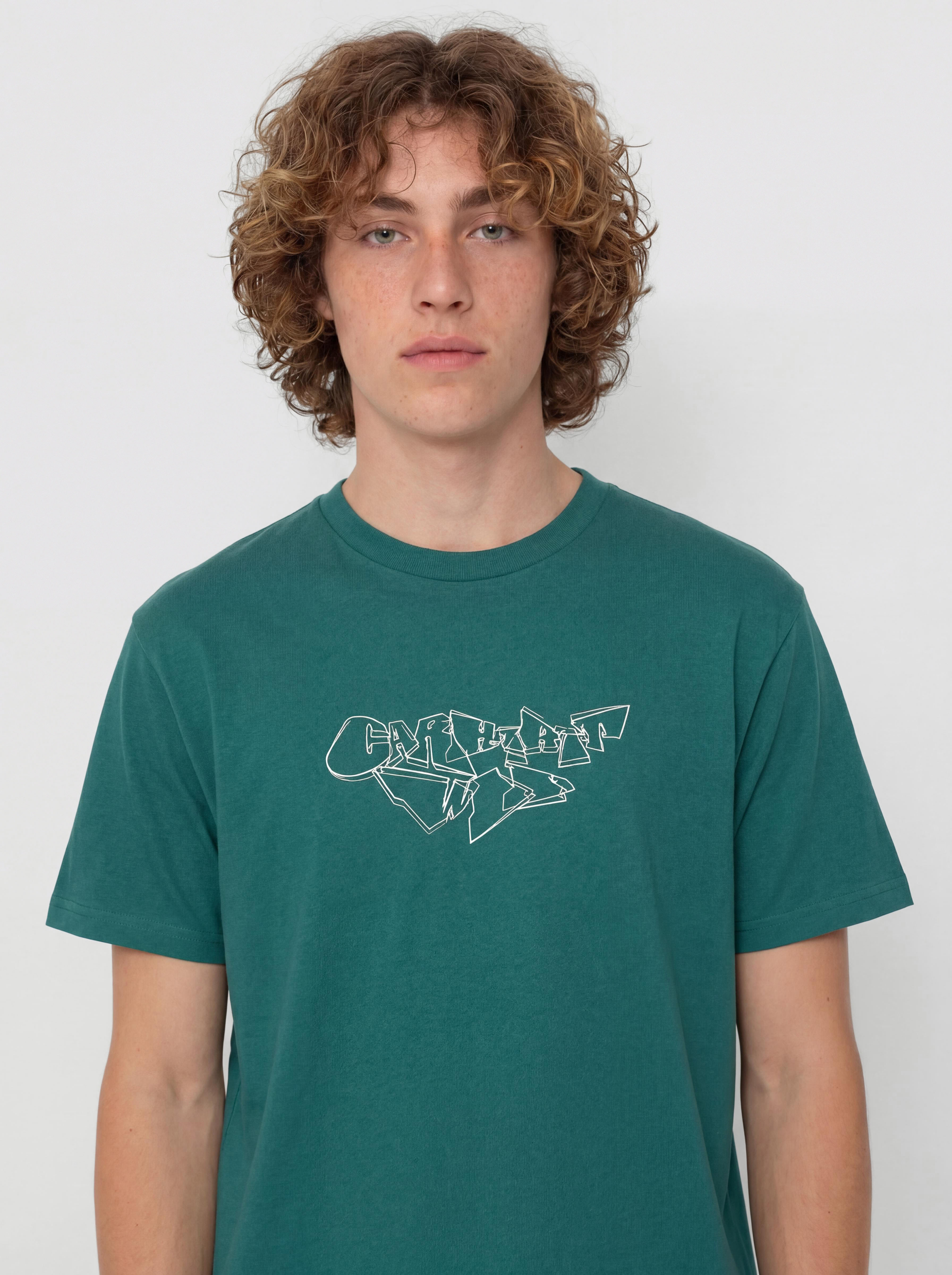 Tričko Carhartt WIP Screwed Up Script (rainforest)