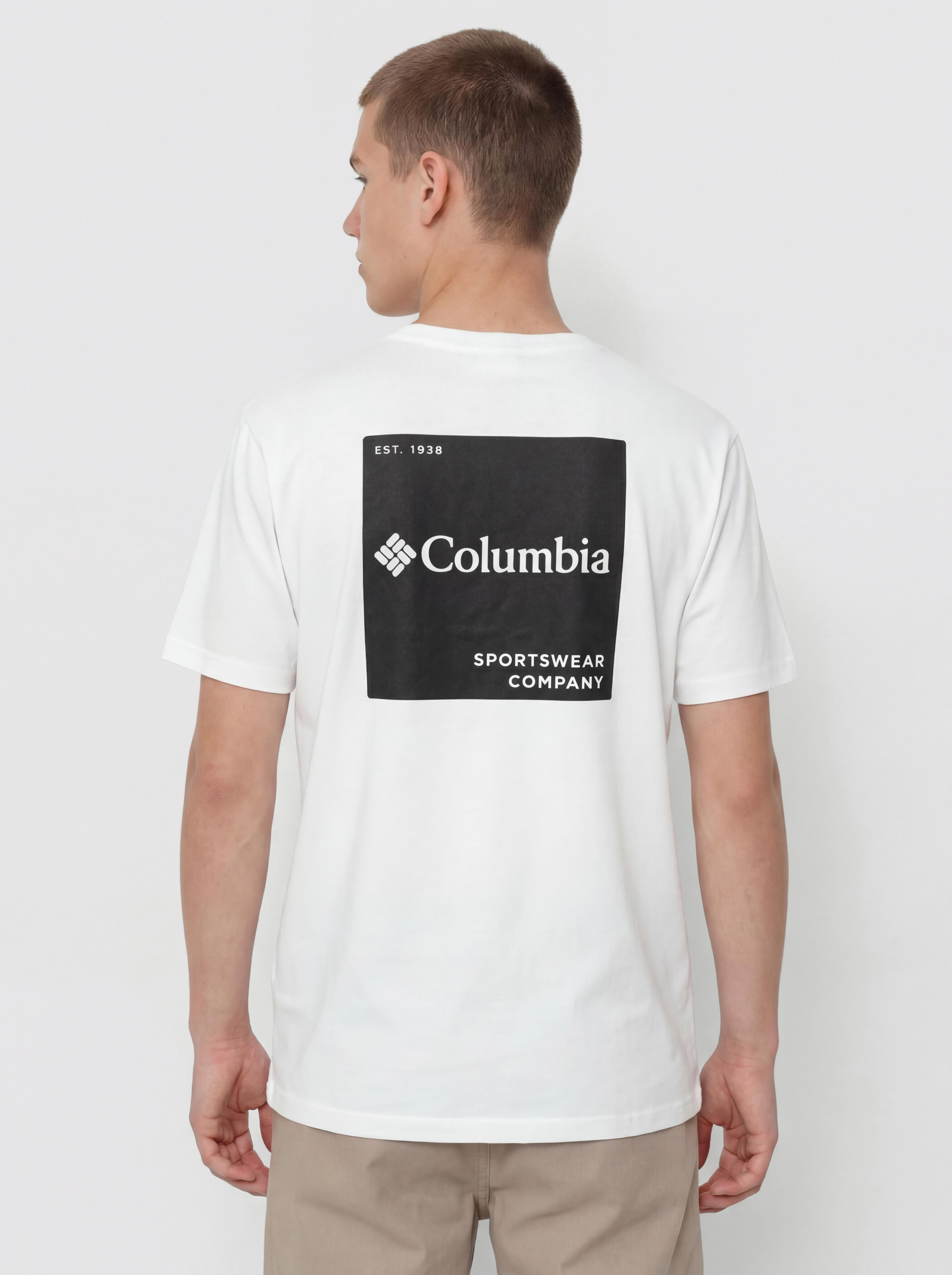 Tričko Columbia CSC Logo Back (white/boxy brand)