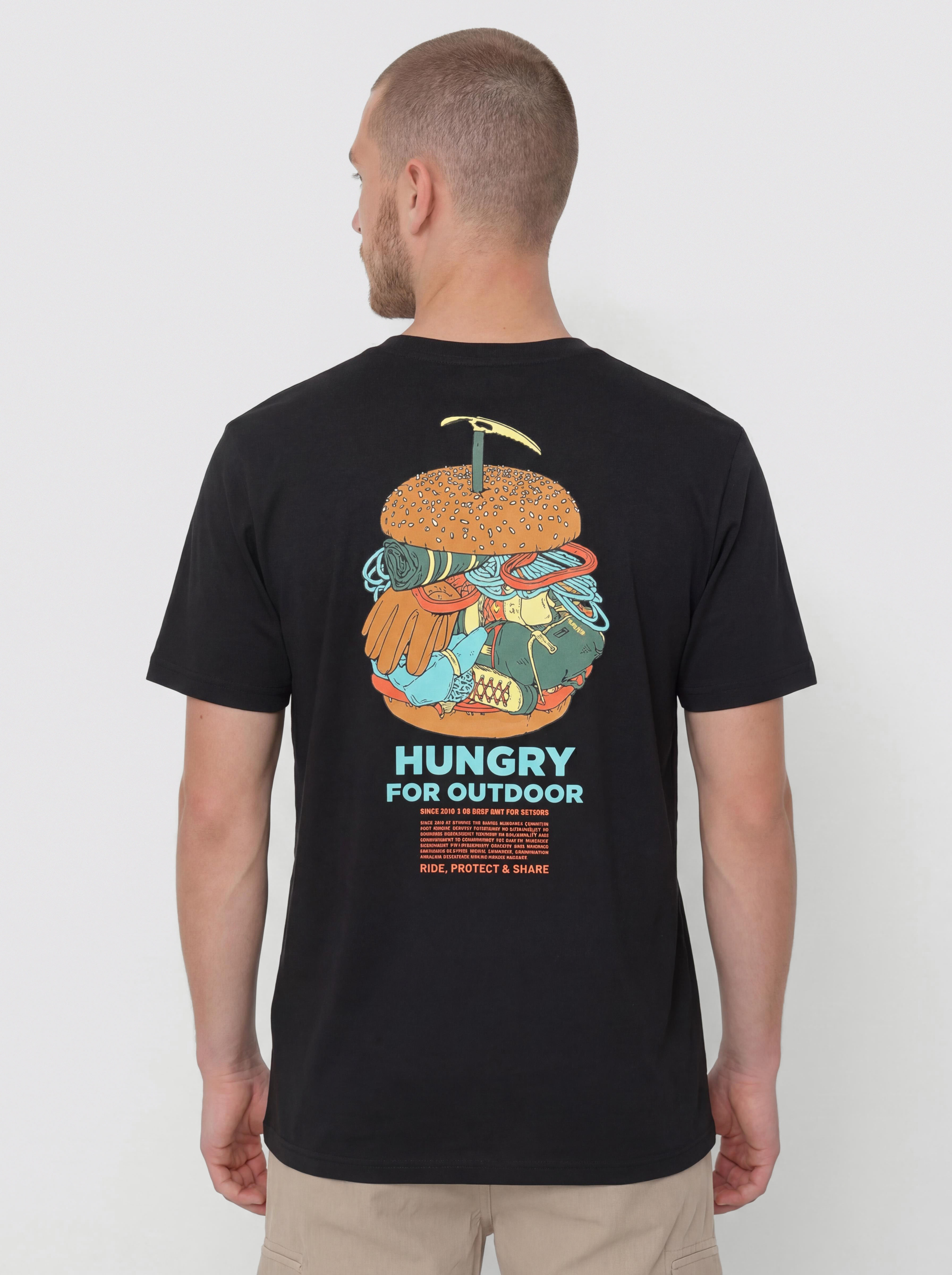 Tričko Picture Hikkily (black)