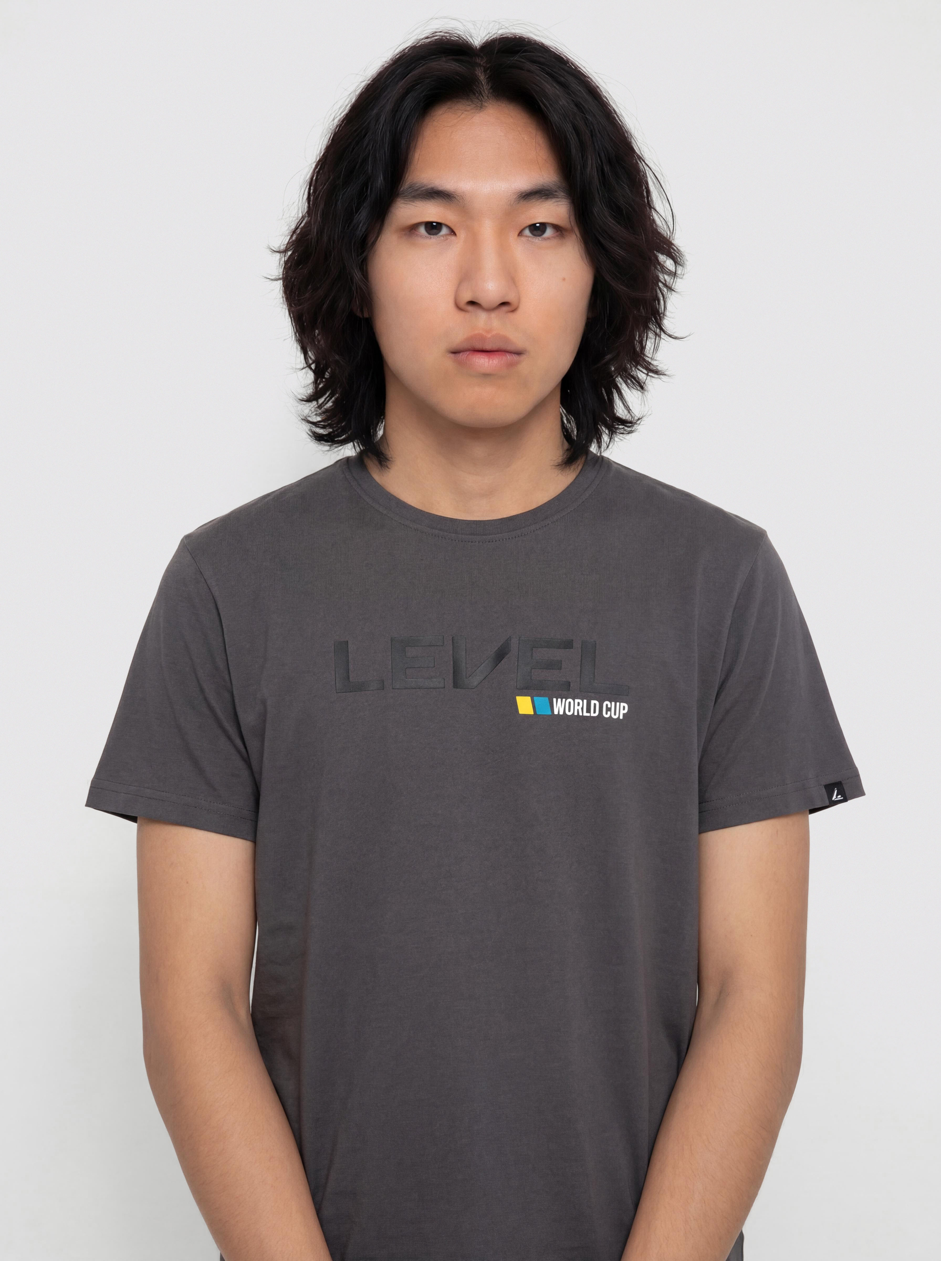 Tričko Level Level Worldcup (anthracite)