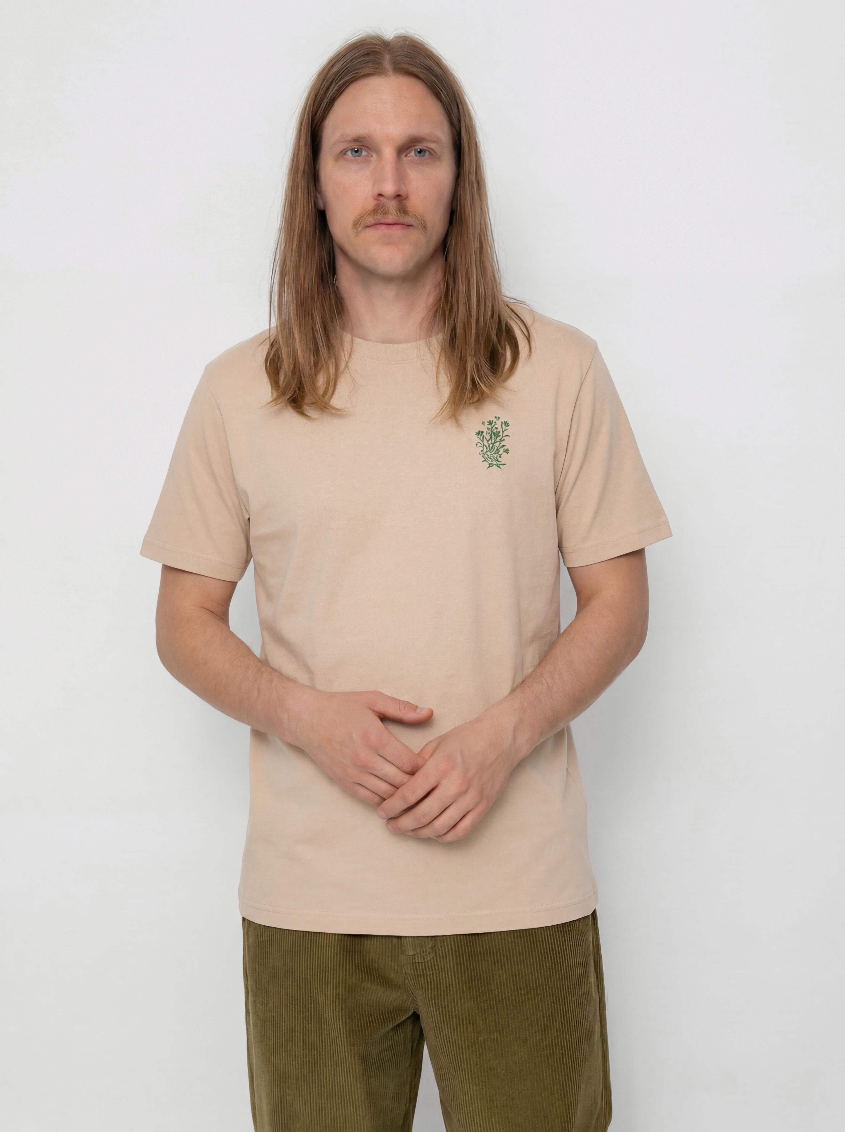 Tričko Cariuma Conté Flowers (sand)