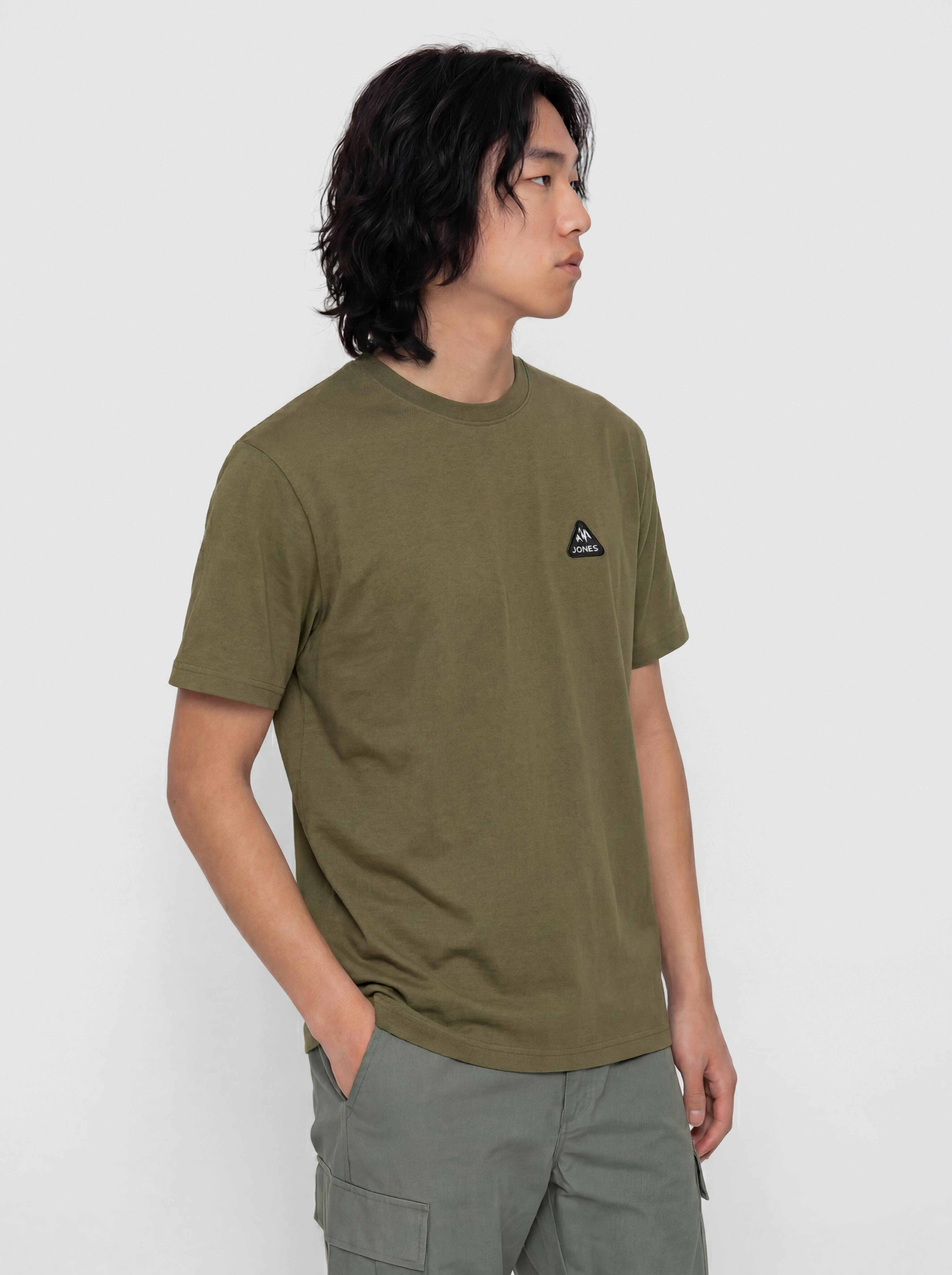 Tričko Jones Snowboards Sierra Org Cot (moss green)