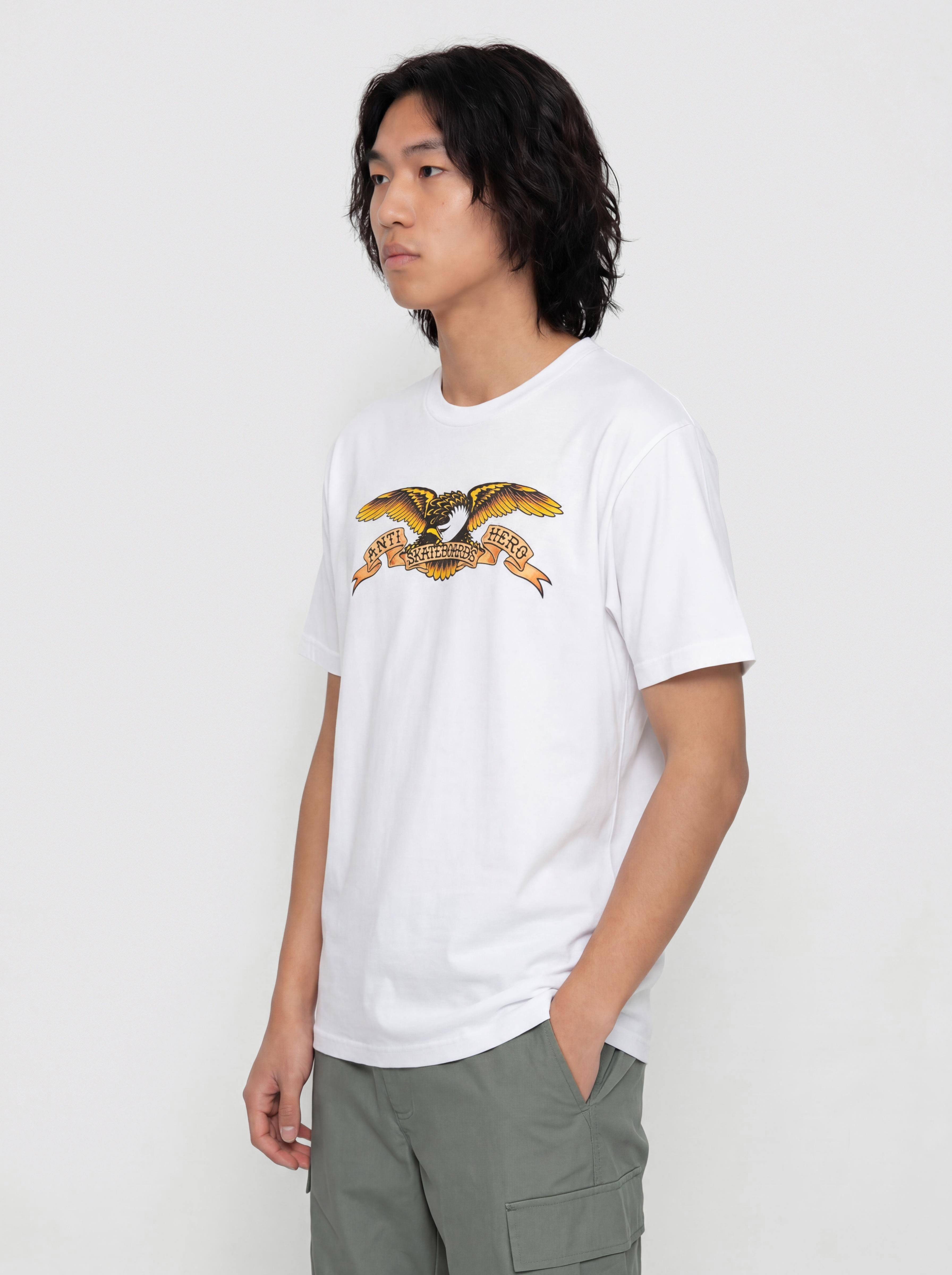 Tričko Antihero Eagle (white w/black multi color print)