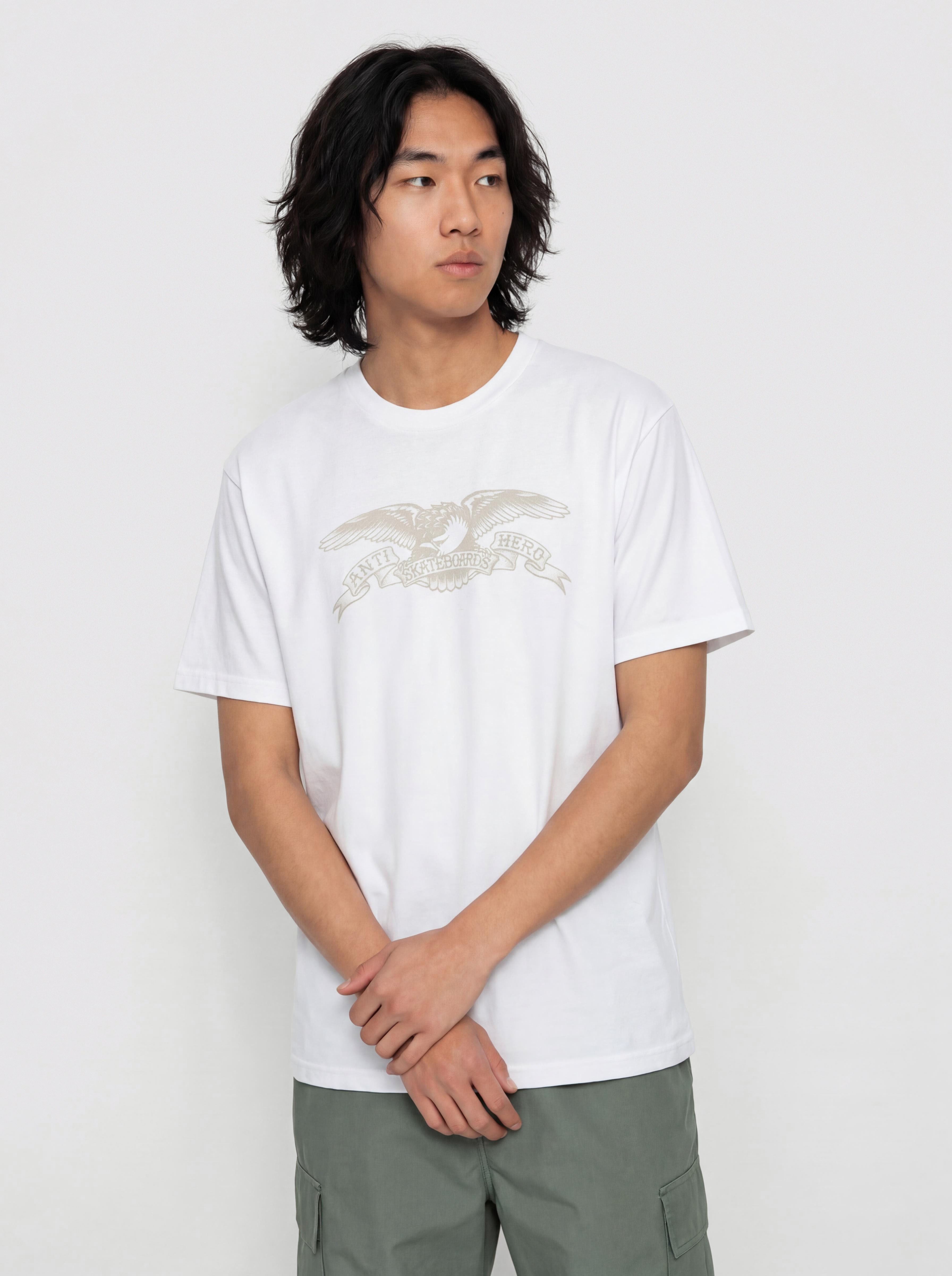 Tričko Antihero Basic Eagle (white w/grey print)