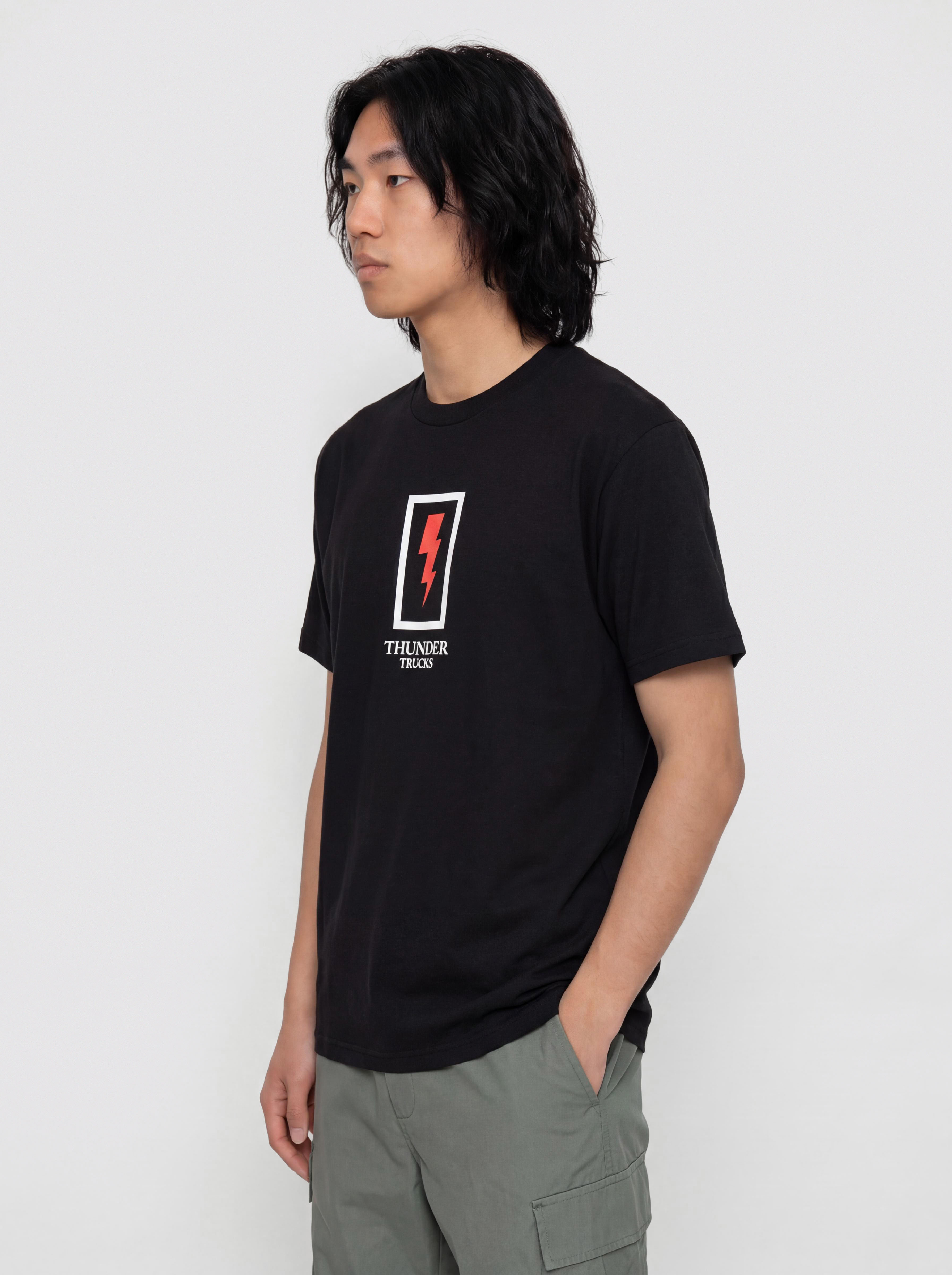 Tričko Thunder Boxed Bolt (black w/red white&black print)