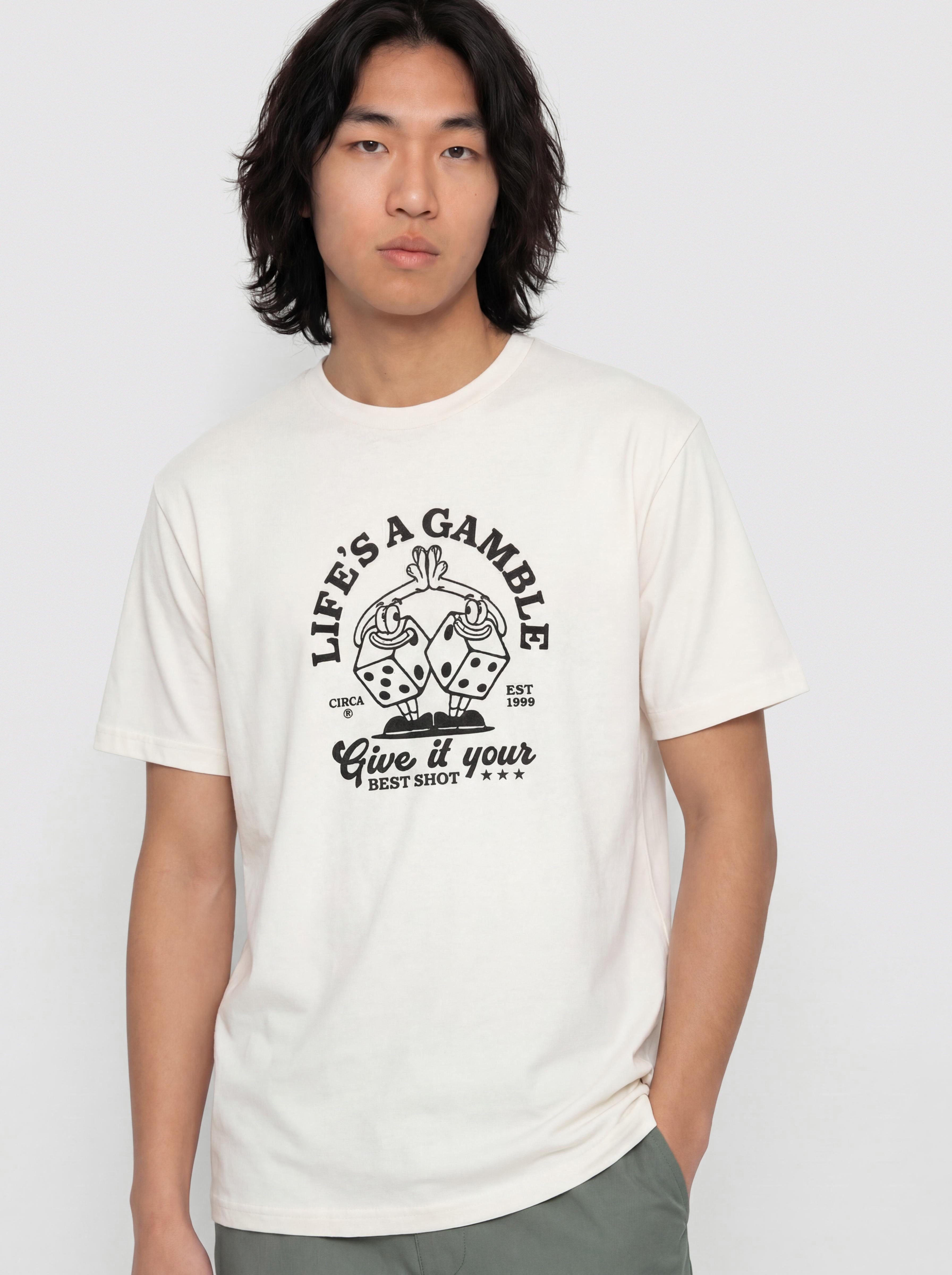 Tričko Circa Chance (vintage white)