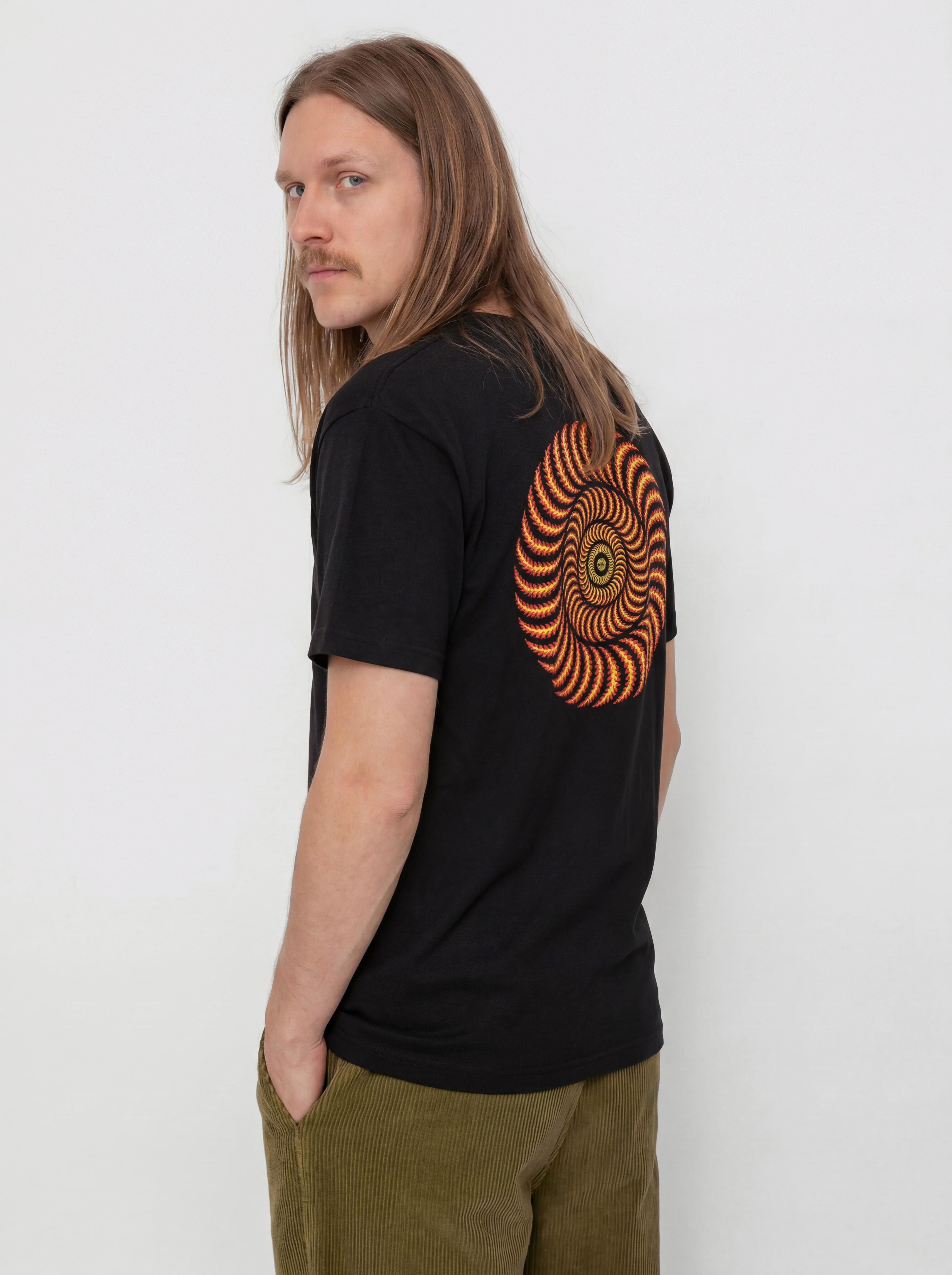 Tričko Spitfire Og Classic Flame (black w/red&yellow prints)